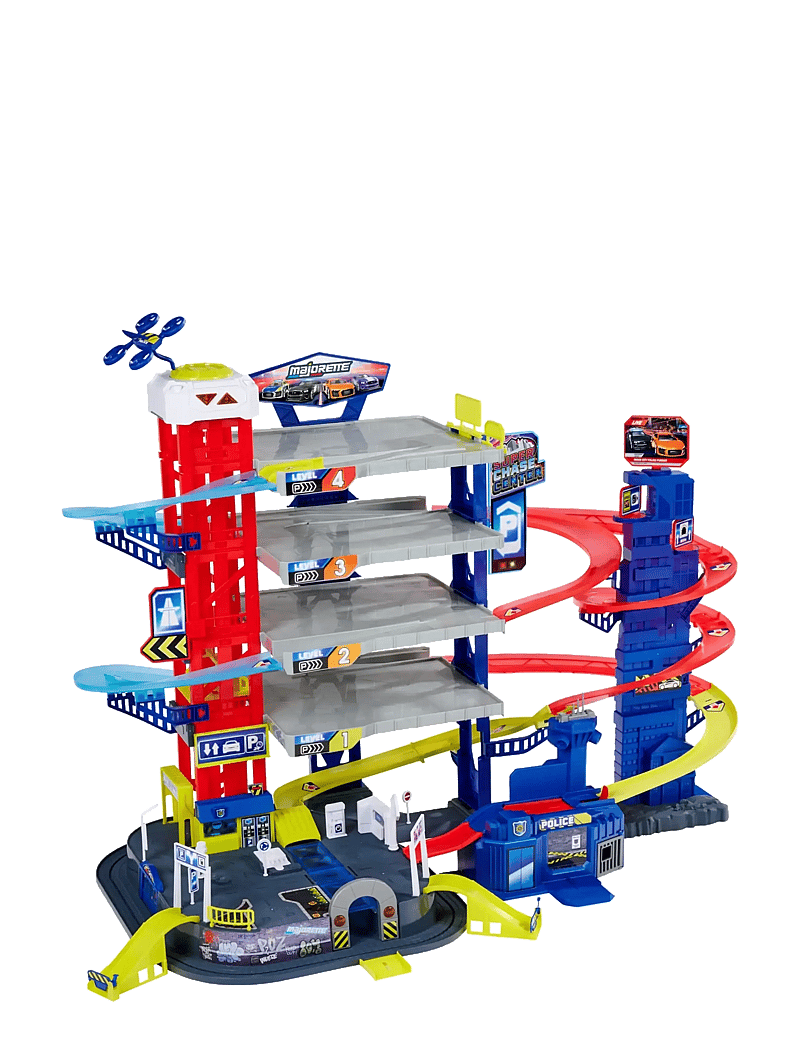 Majorette - Majorette Majorette Super Chase Center+5 Vehicles - garagen - multicolor - 1