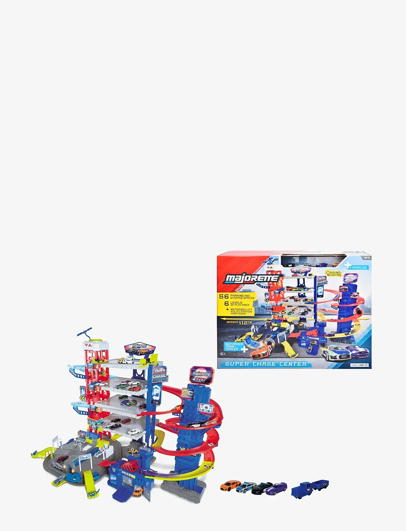 Majorette - Majorette Majorette Super Chase Center+5 Vehicles - leksaksgarage - multicolor - 2