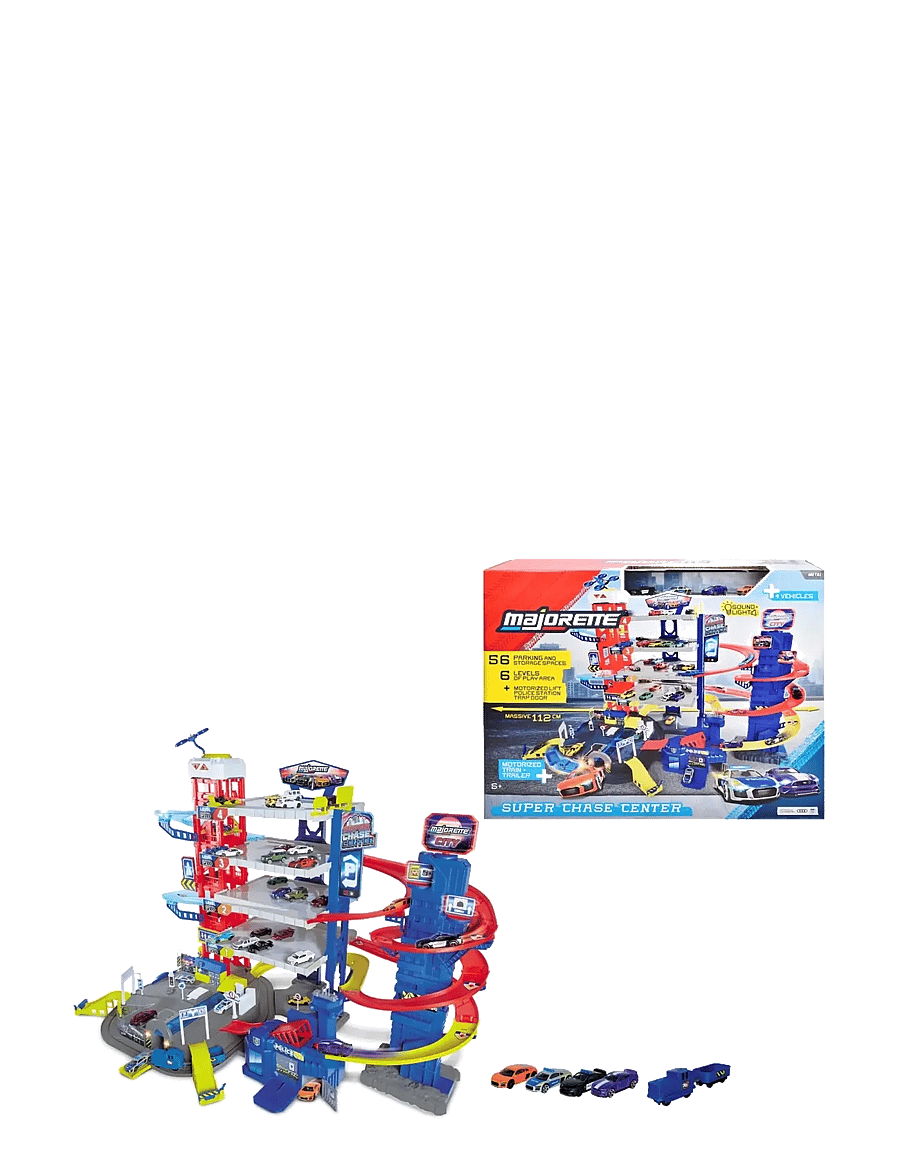 Majorette - Majorette Majorette Super Chase Center+5 Vehicles - sõidukite garaažid - multicolor - 2