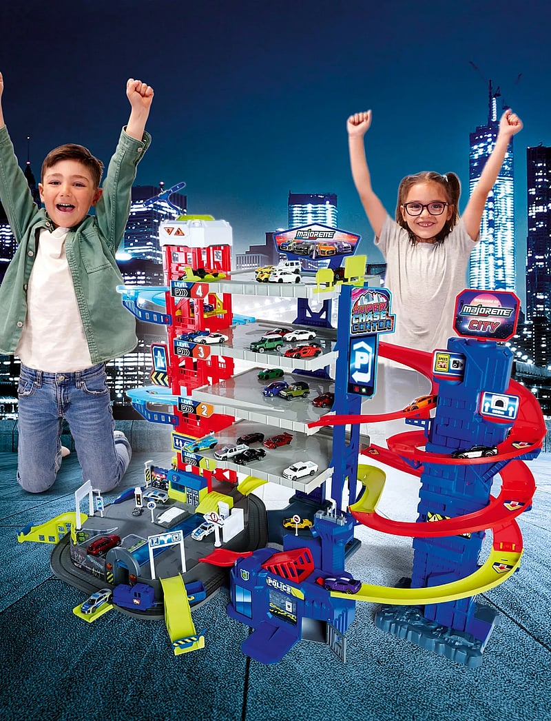 Majorette - Majorette Majorette Super Chase Center+5 Vehicles - garagen - multicolor - 0