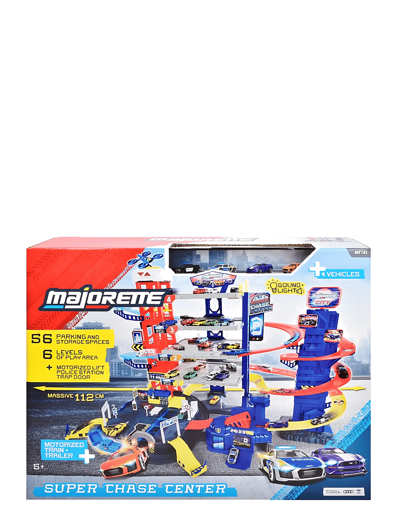 Majorette - Majorette Majorette Super Chase Center+5 Vehicles - garagen - multicolor - 3