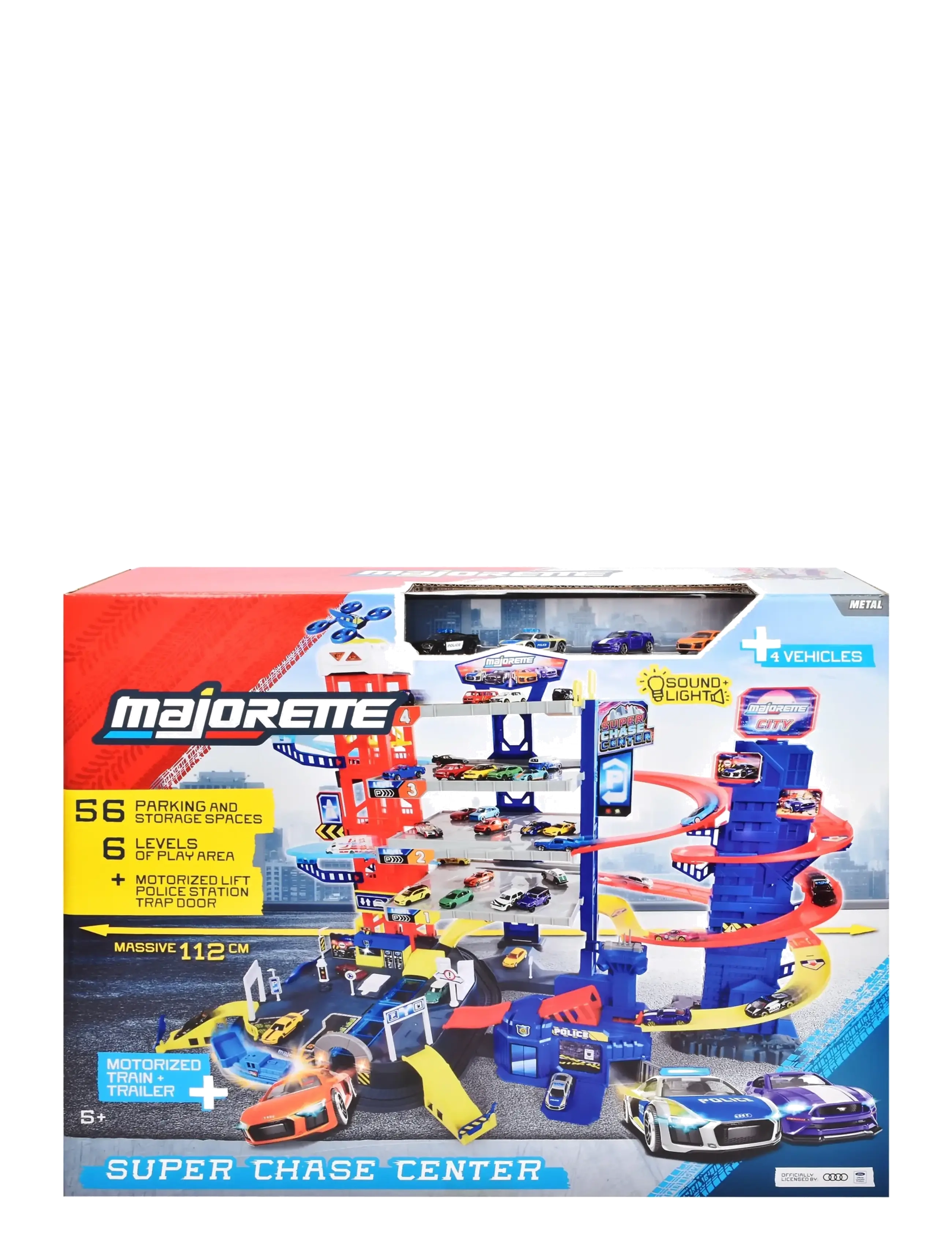 Majorette - Majorette Majorette Super Chase Center+5 Vehicles - sõidukite garaažid - multicolor - 3