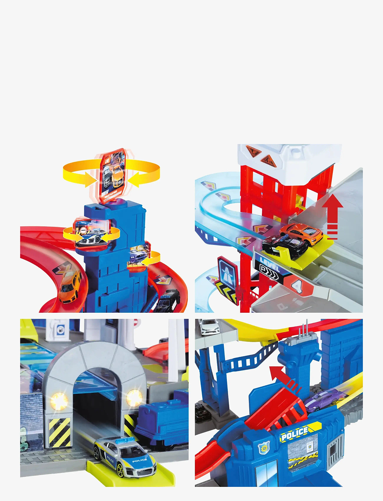 Majorette - Majorette Majorette Super Chase Center+5 Vehicles - leksaksgarage - multicolor - 5