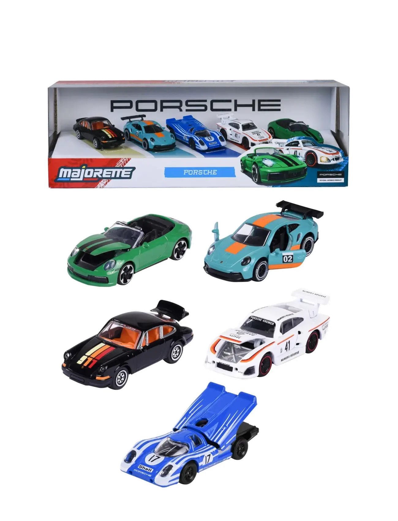 Majorette Majorette Porsche 5 Pieces Giftpack - Julklappar till barn - MULTICOLOR / multi