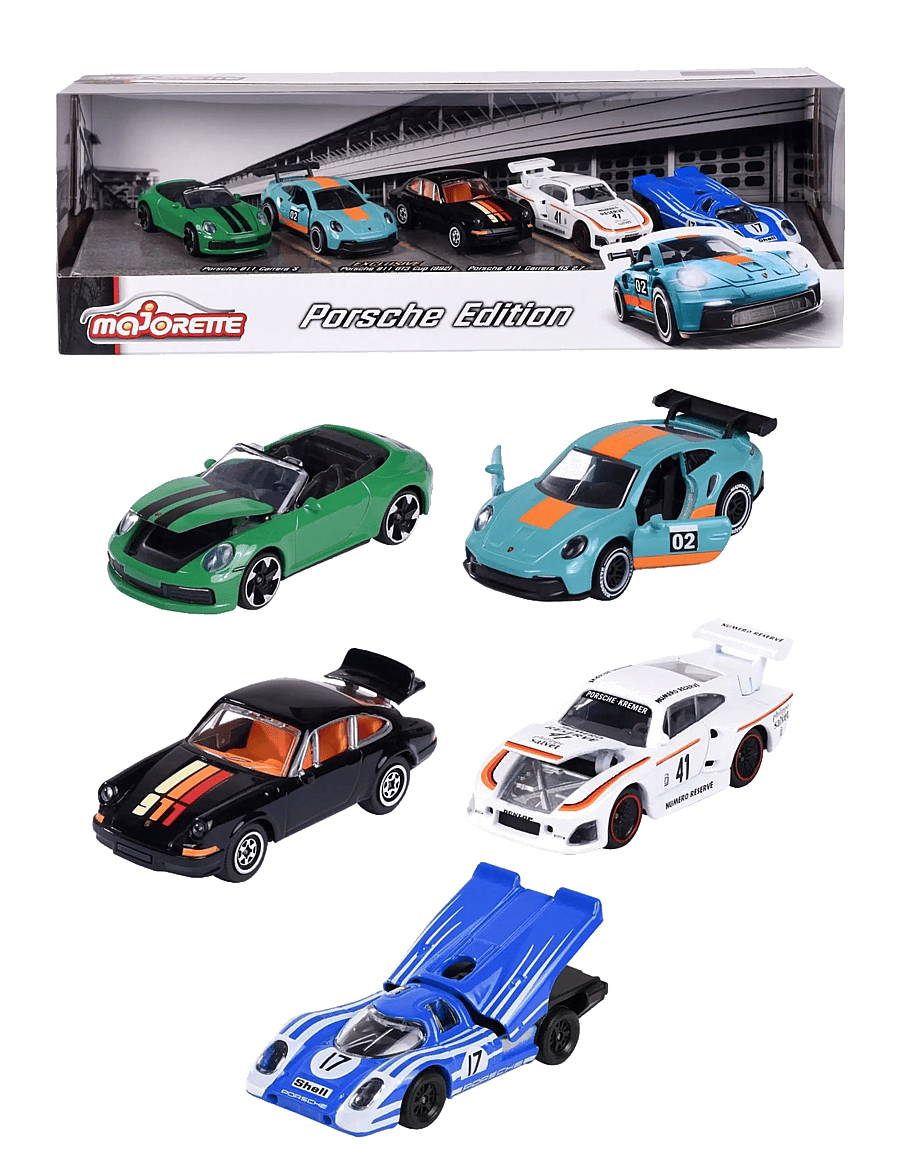 Majorette - Majorette Porsche 5 Pieces Giftpack - leluautot - multicolor - 0