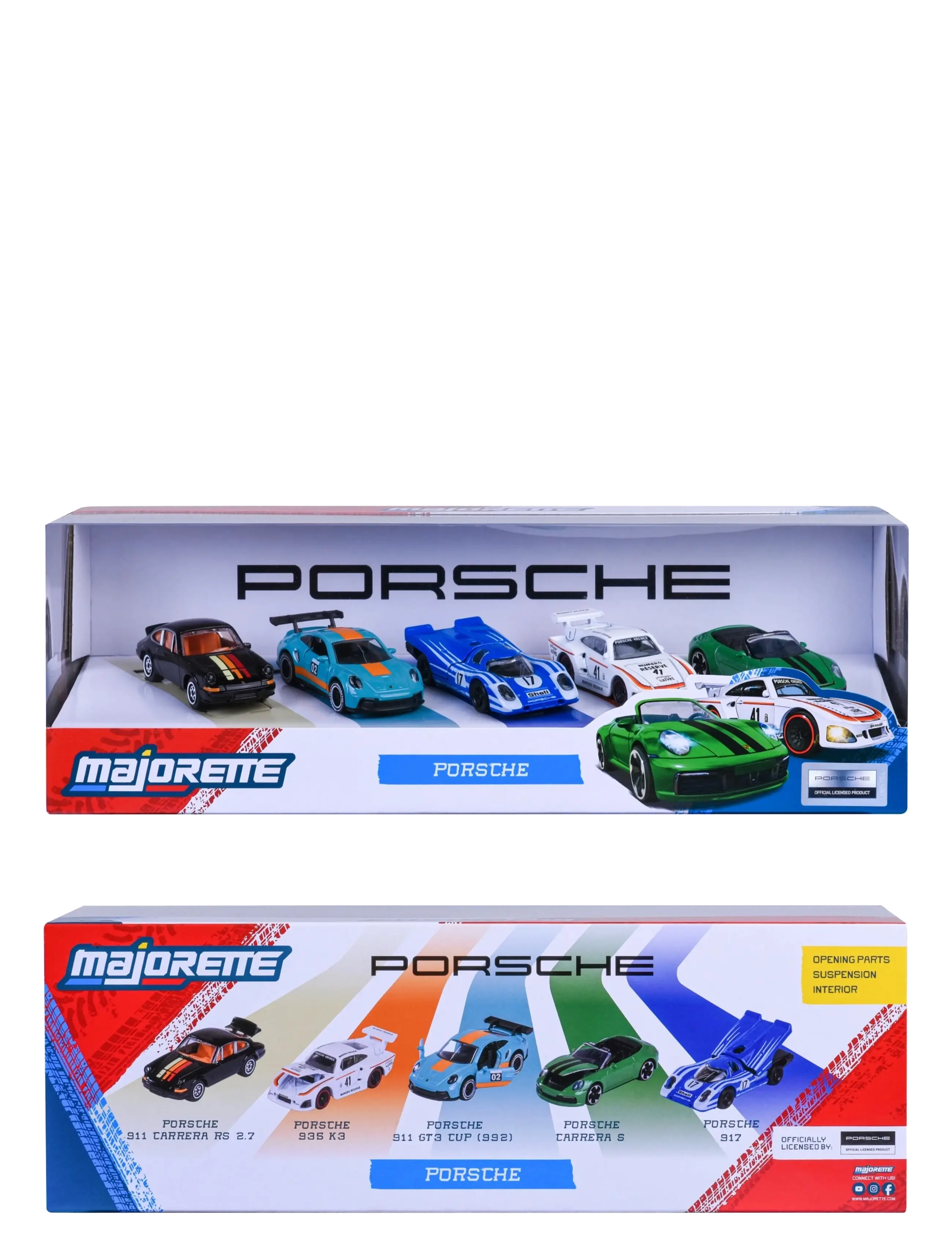 Majorette - Majorette Porsche 5 Pieces Giftpack - laveste priser - multicolor - 1