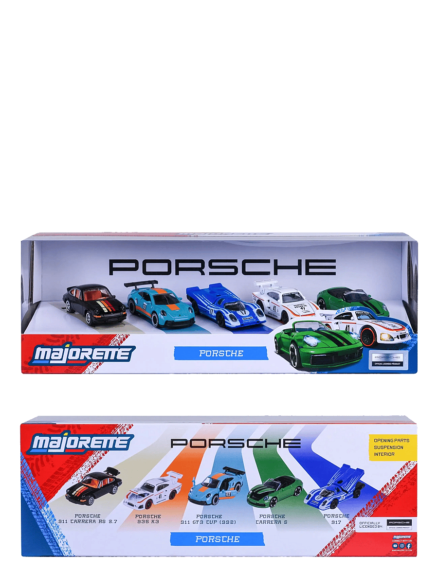 Majorette - Majorette Porsche 5 Pieces Giftpack - leluautot - multicolor - 1