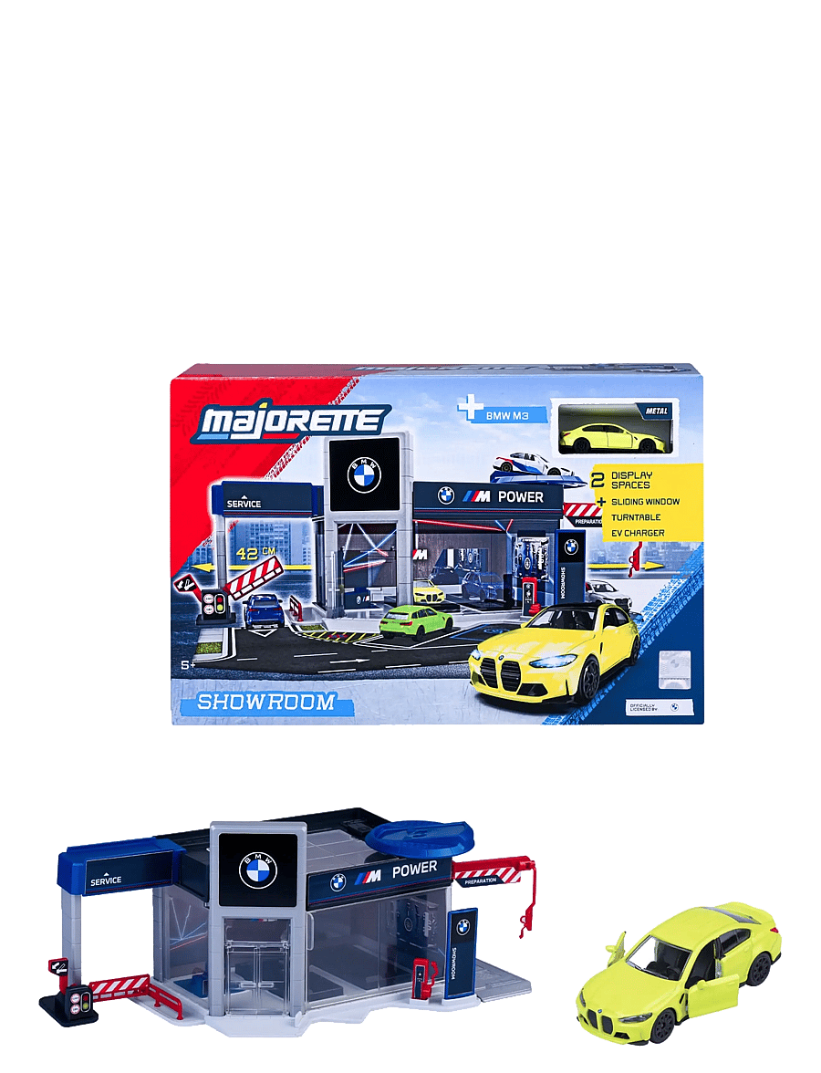 Majorette - Majorette BMW Showroom Set + 1 Vehicle - sõidukite garaažid - multi coloured - 1