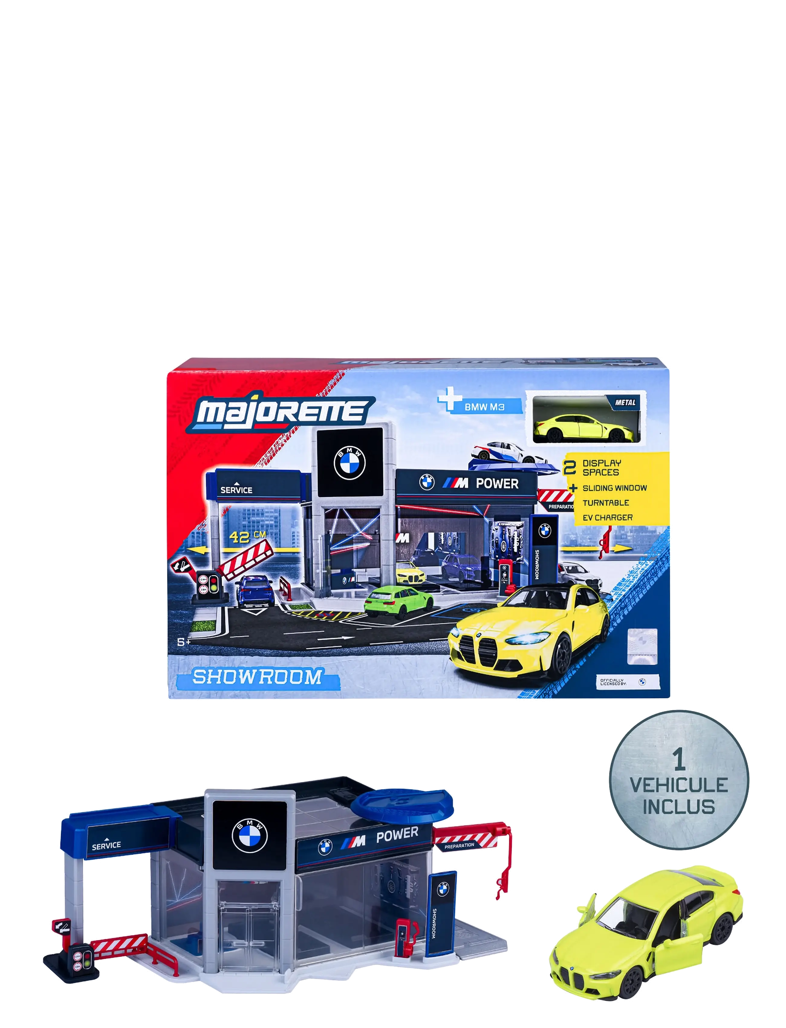 Majorette Majorette BMW Showroom Set + 1 Bil - Leksaksgarage - MULTI COLOURED / multi