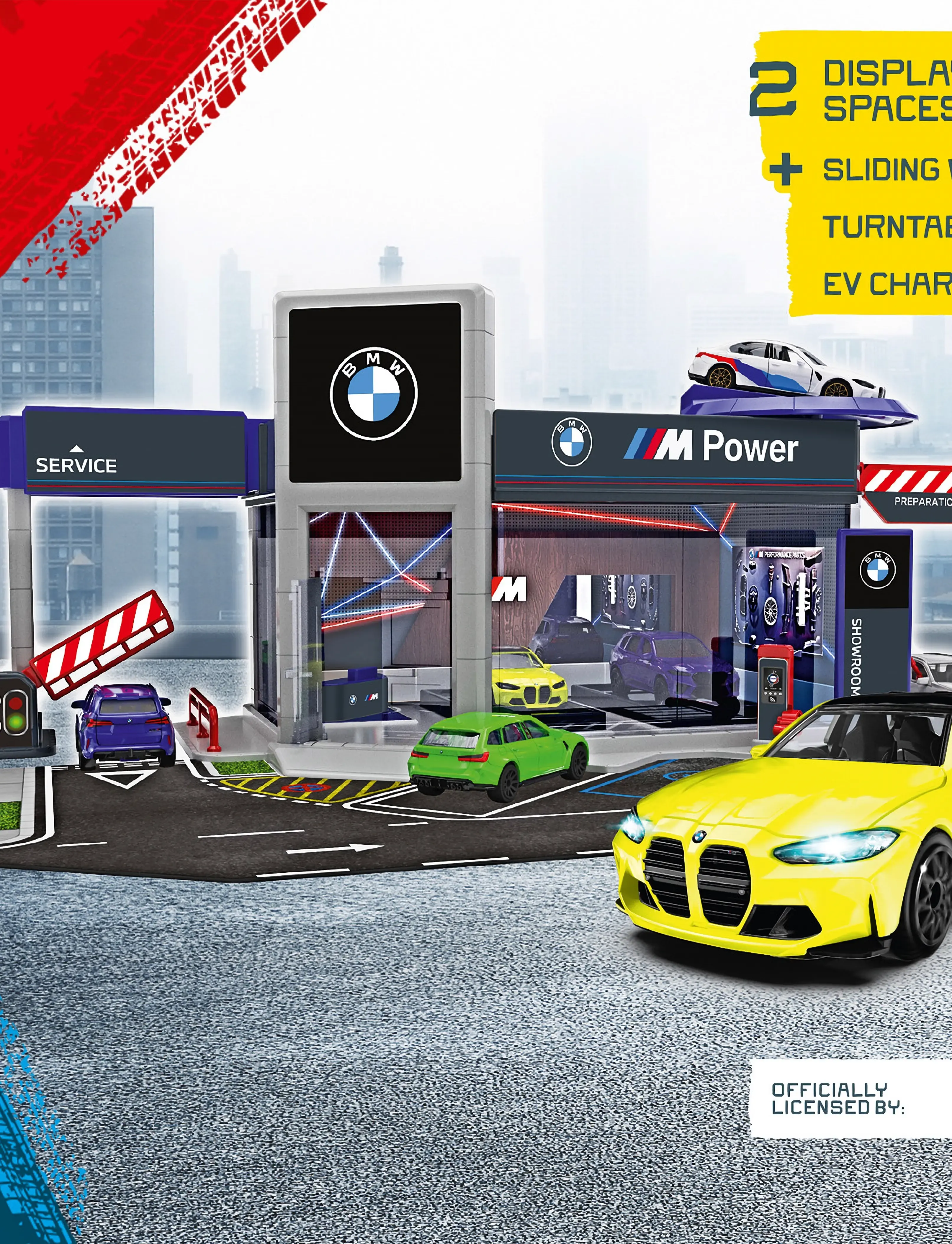Majorette - Majorette BMW Showroom Set + 1 Vehicle - sõidukite garaažid - multi coloured - 2