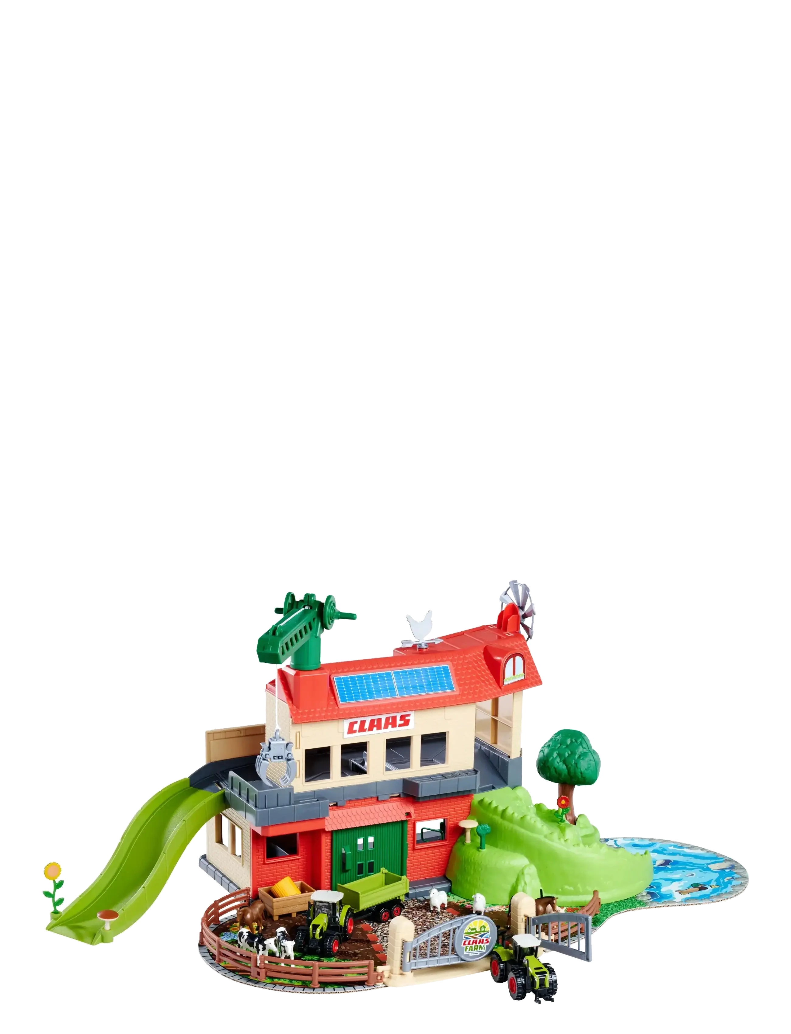Majorette Farmyard + 3 Vehicles, One Size, Playsets & Action Figures, Mehrfarbig/gemustert - Play Sets, Kinder