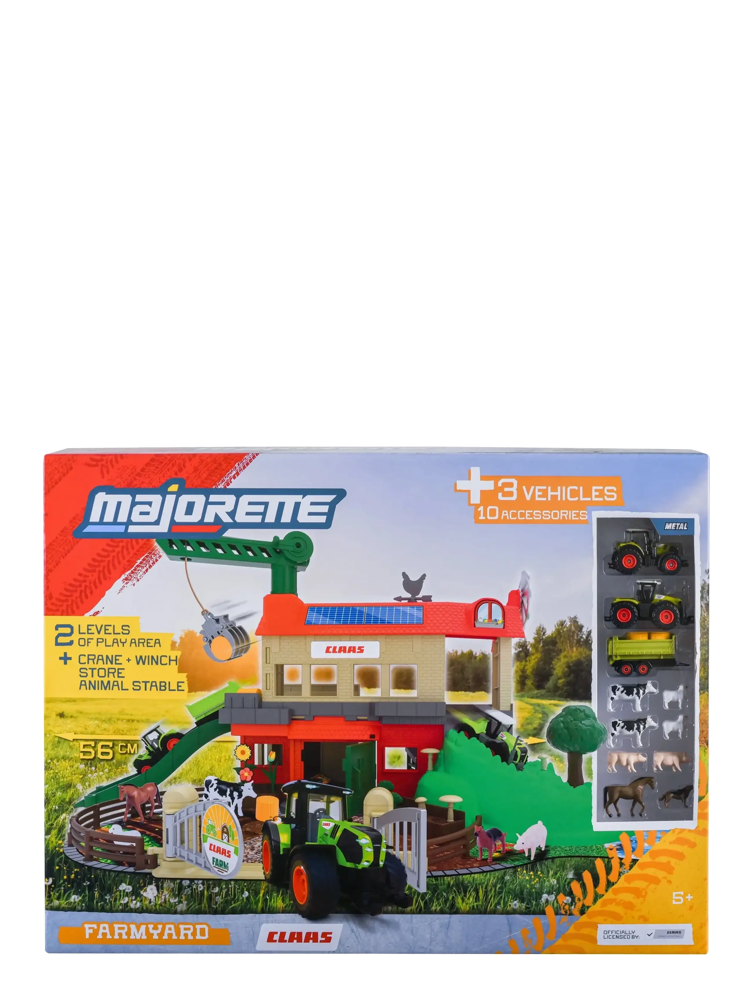 Majorette - Majorette Farmyard + 3 Vehicles - lekset - multicolor - 1