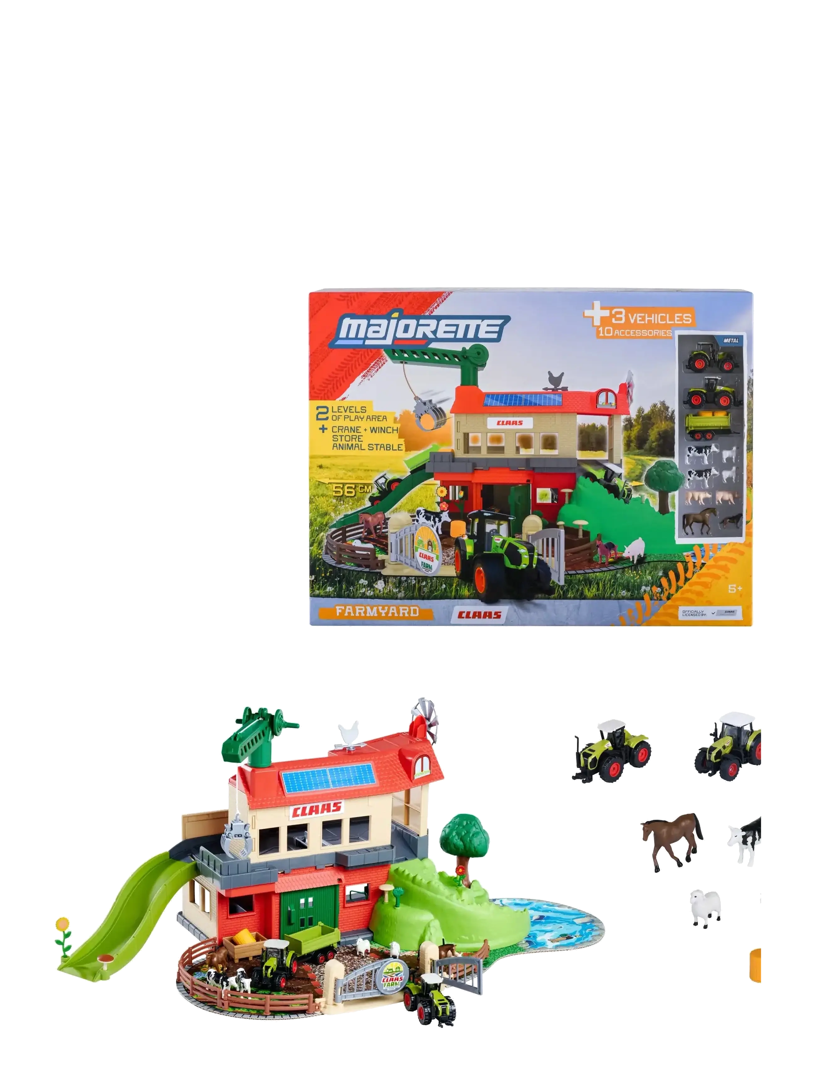 Majorette - Majorette Farmyard + 3 Vehicles - lekset - multicolor - 2