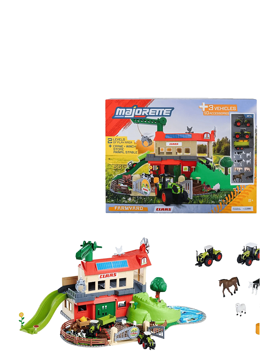 Majorette - Majorette Farmyard + 3 Vehicles - spiel-sets - multicolor - 2