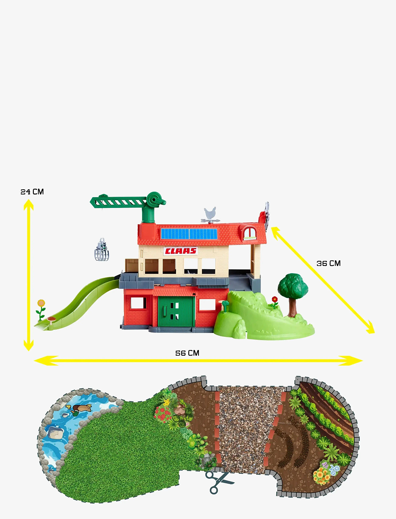 Majorette - Majorette Farmyard + 3 Vehicles - spiel-sets - multicolor - 3