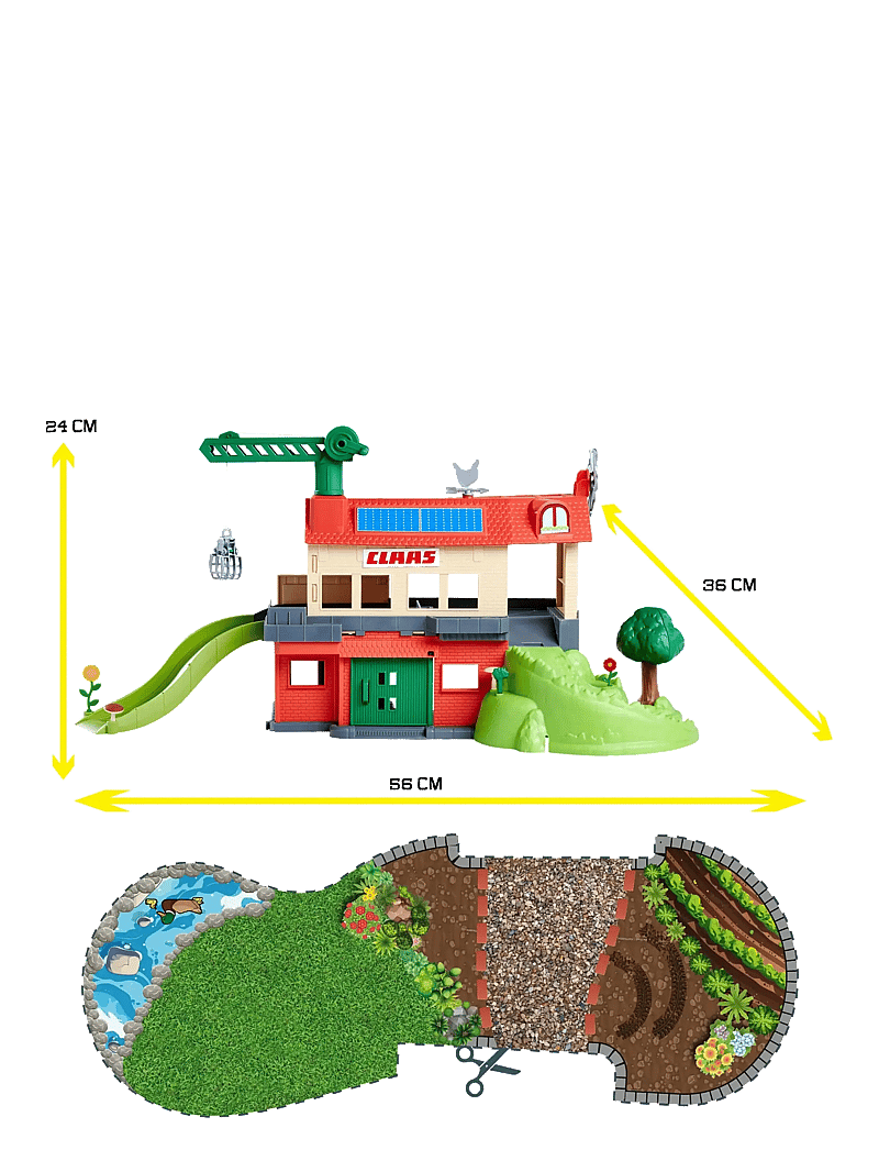 Majorette - Majorette Farmyard + 3 Vehicles - spiel-sets - multicolor - 3