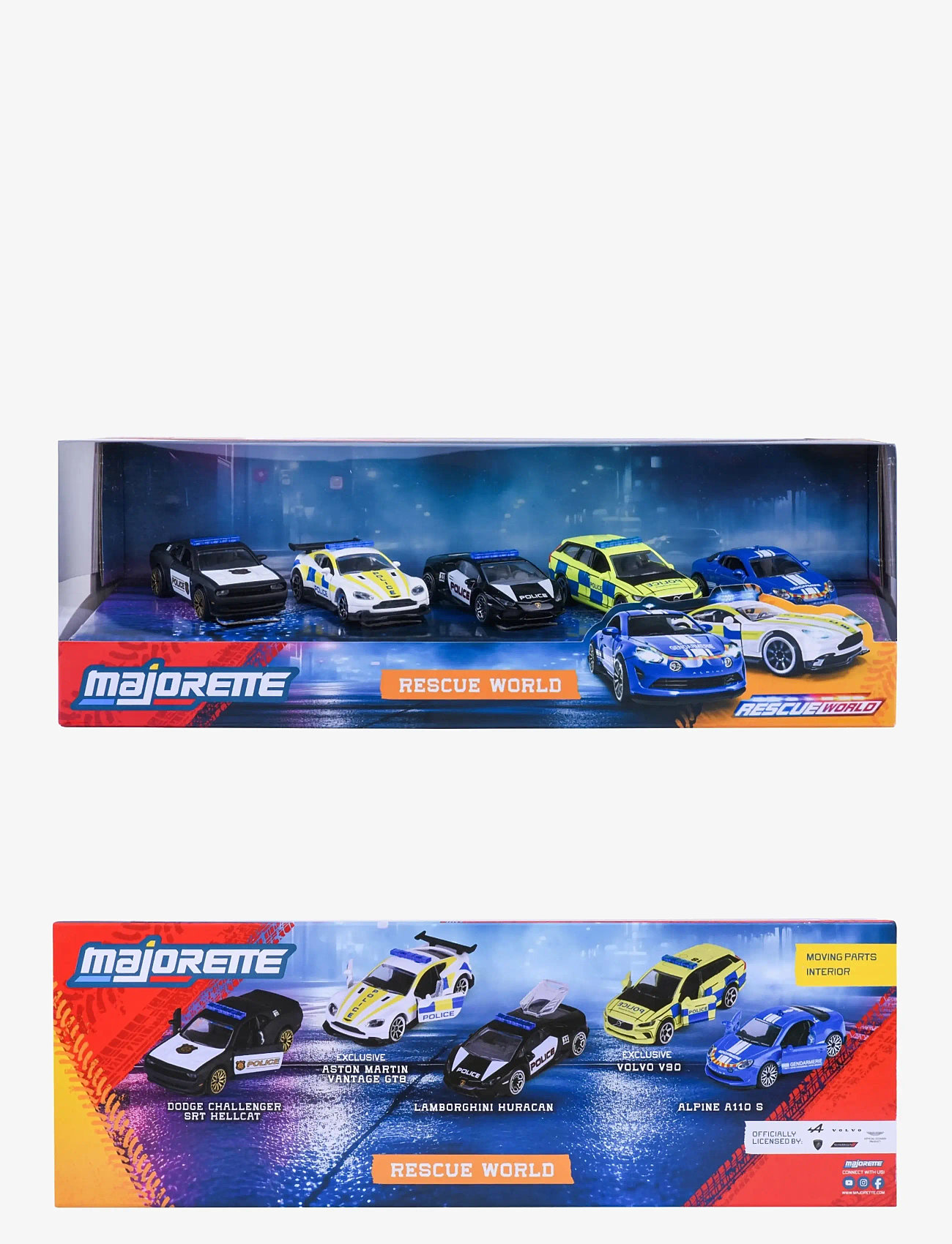 Majorette - Majorette Rescue World 5-Pack Gift Box - police cars - multi coloured - 2