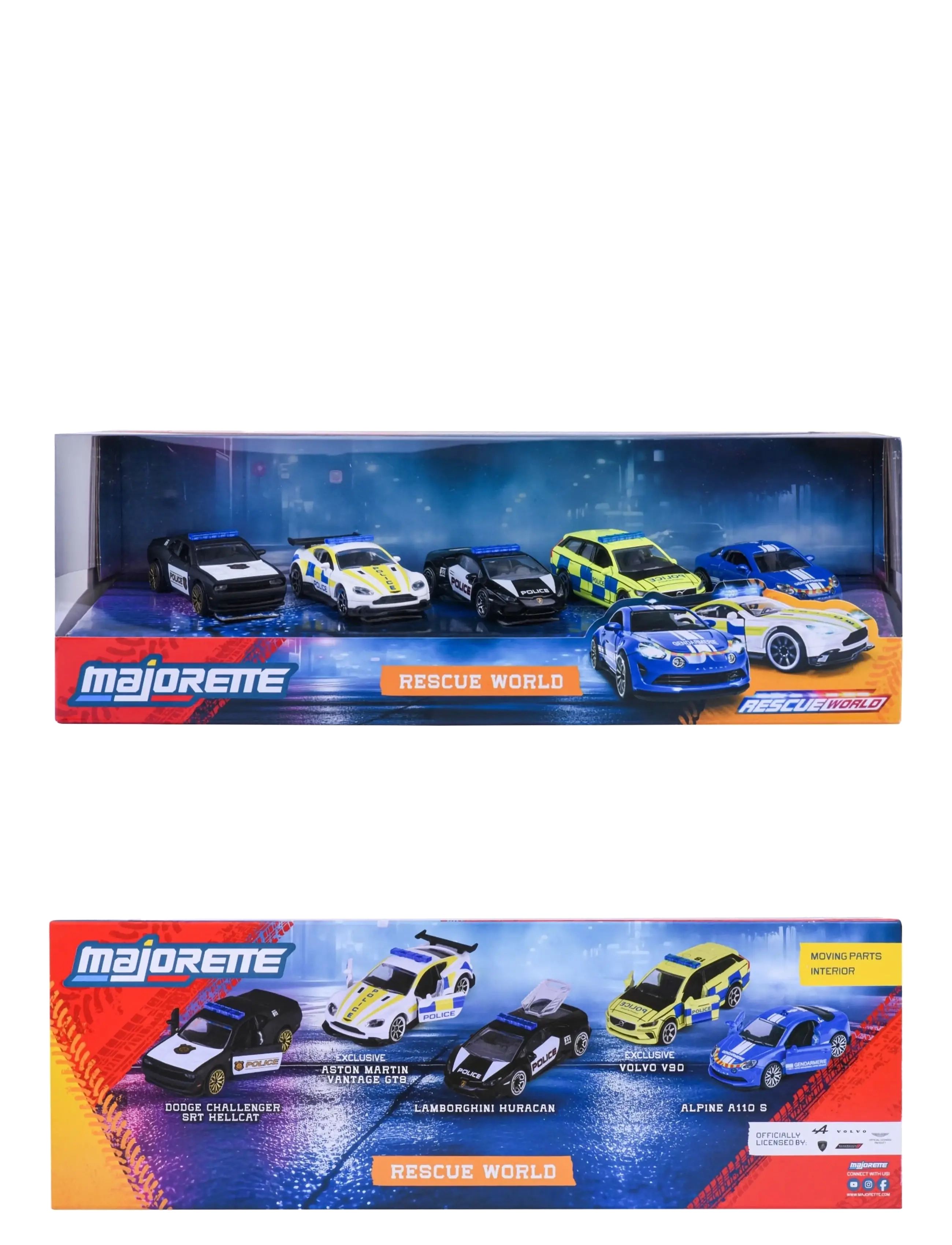 Majorette - Majorette Rescue World 5-Pack Gift Box - policijas automašīnas - multi coloured - 2