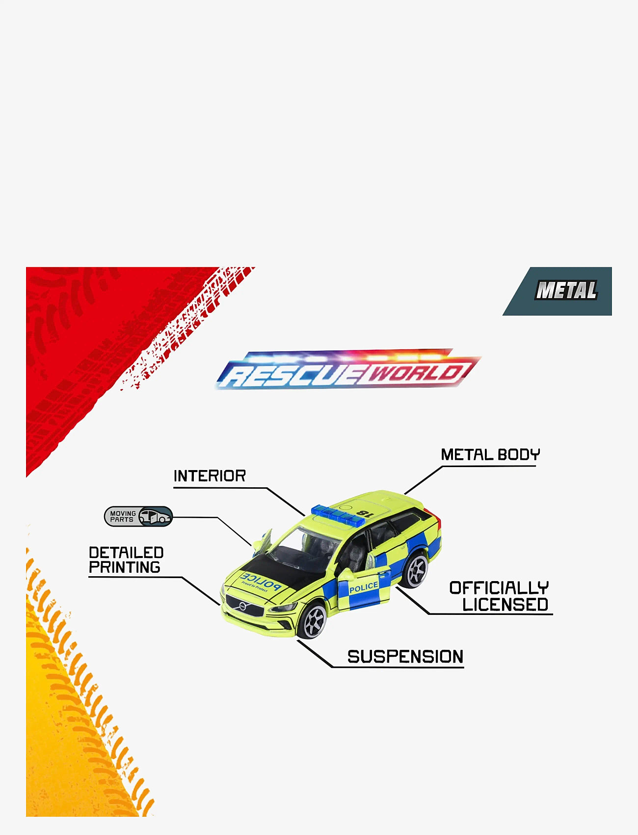 Majorette - Majorette Rescue World 5-Pack Gift Box - police cars - multi coloured - 5