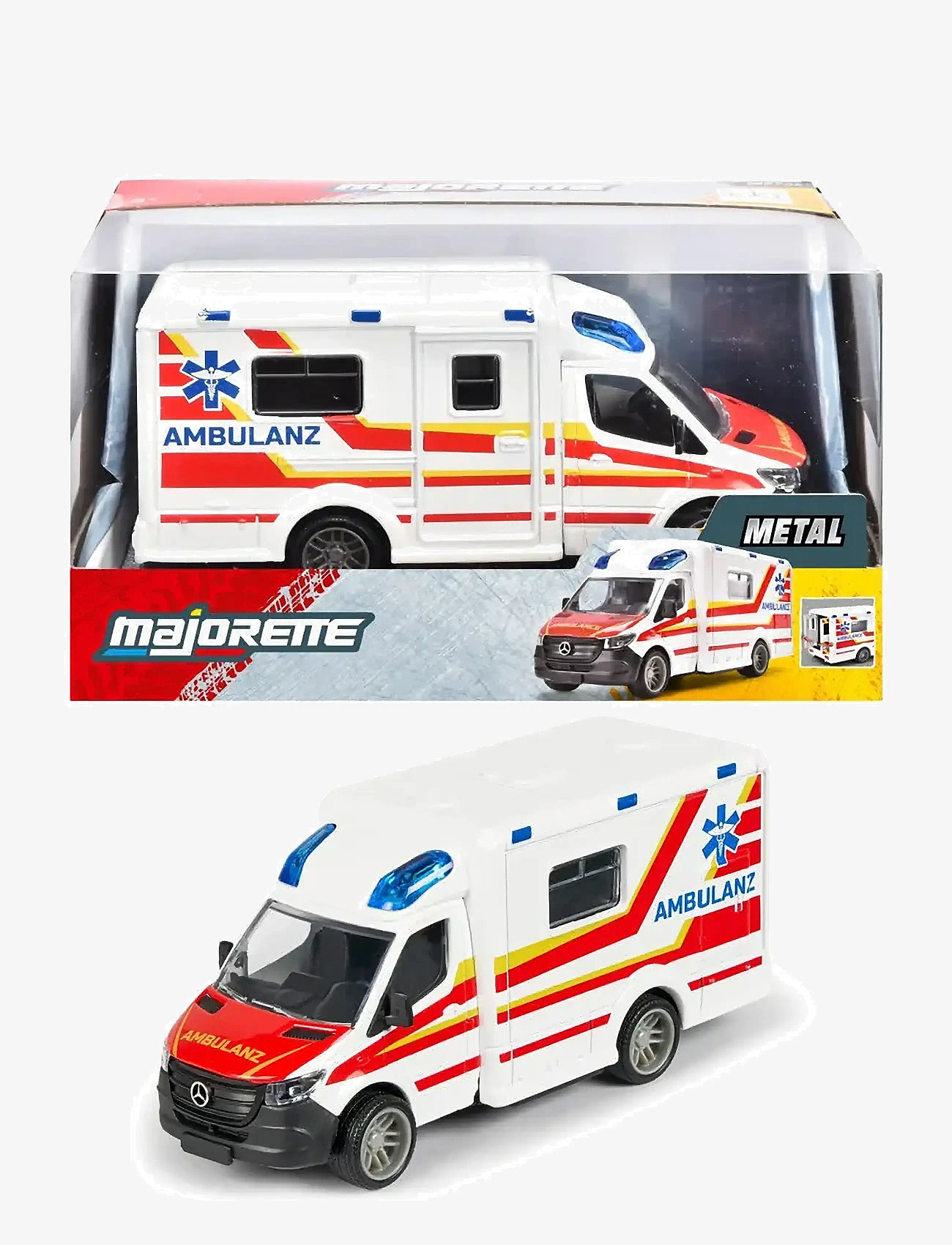 Majorette - Swedish Mercedes-Benz Sprinter Ambulance - kiirabiautod - multi coloured - 0
