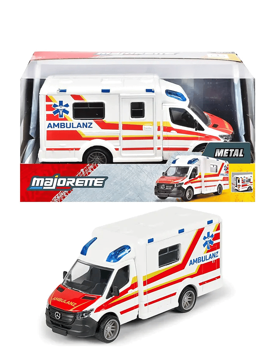 Majorette - Swedish Mercedes-Benz Sprinter Ambulance - die niedrigsten preise - multi coloured - 0