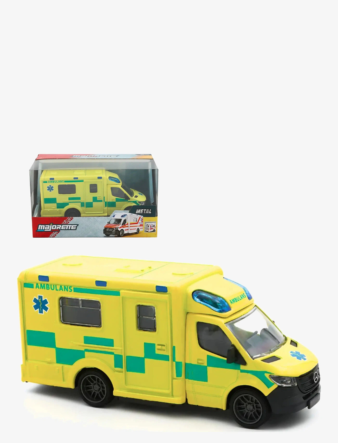 Majorette - Swedish Mercedes-Benz Sprinter Ambulance - kiirabiautod - multi coloured - 1