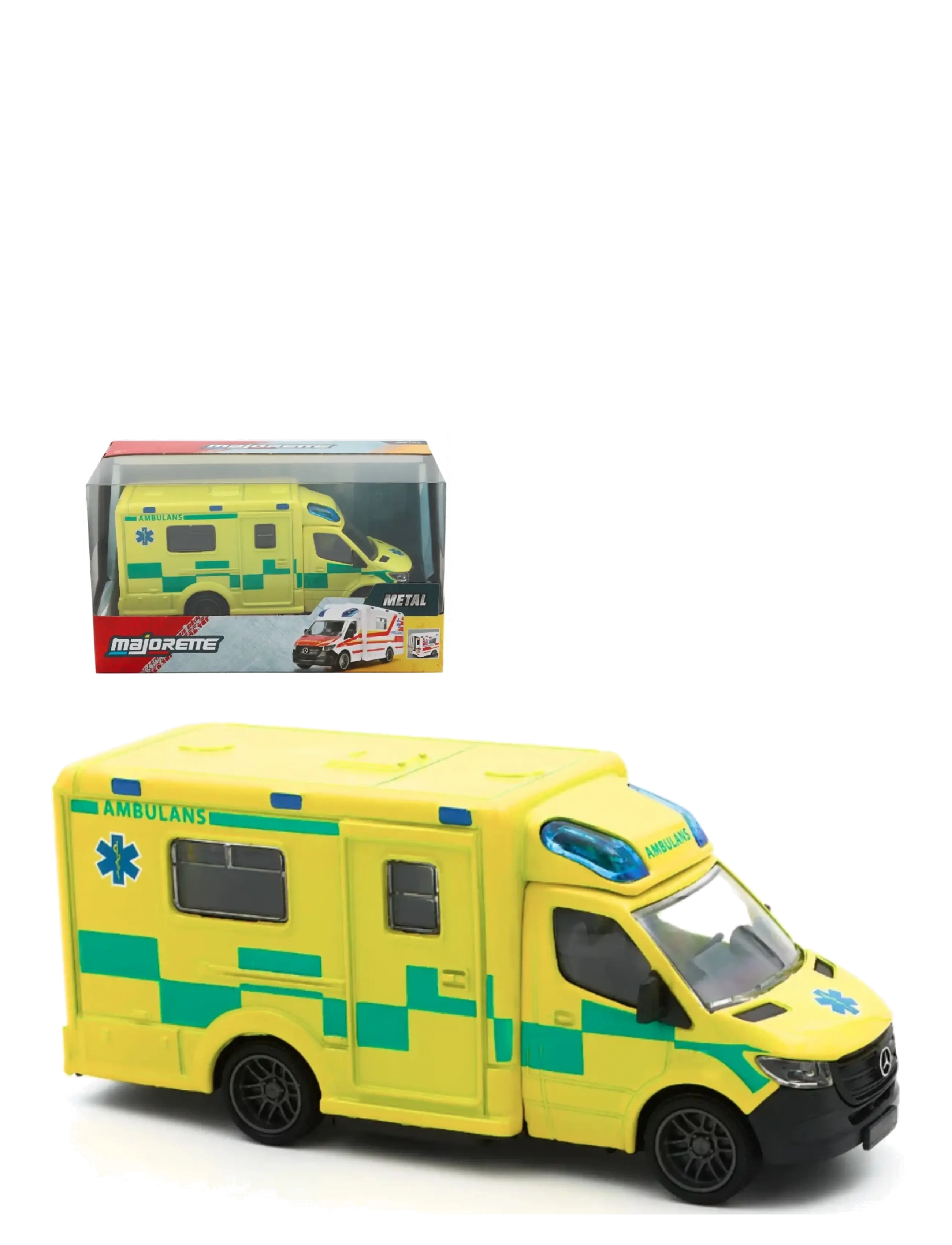 Majorette - Swedish Mercedes-Benz Sprinter Ambulance - multi coloured - 1