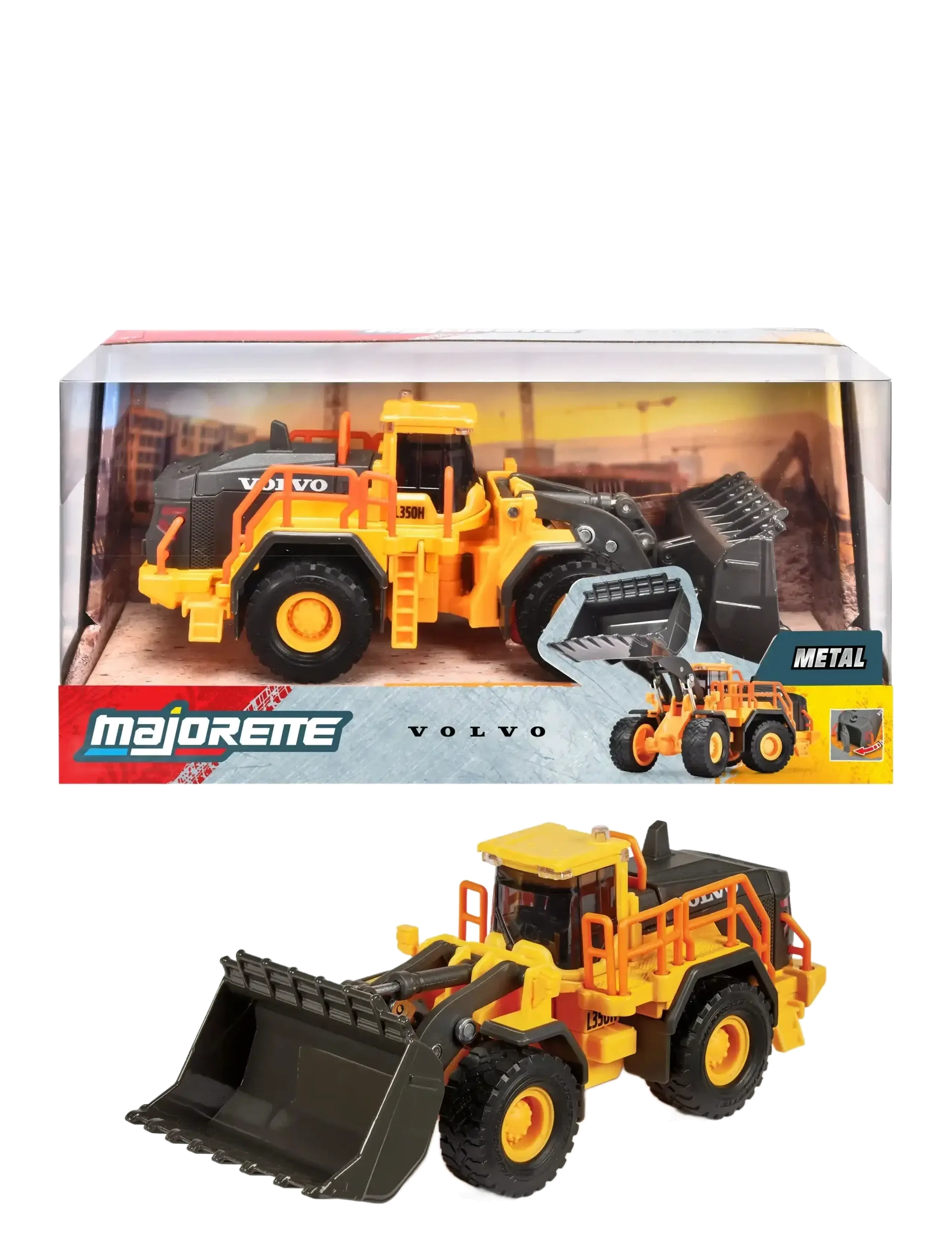 Majorette - Volvo Wheel Loader - construction cars - multi coloured - 1