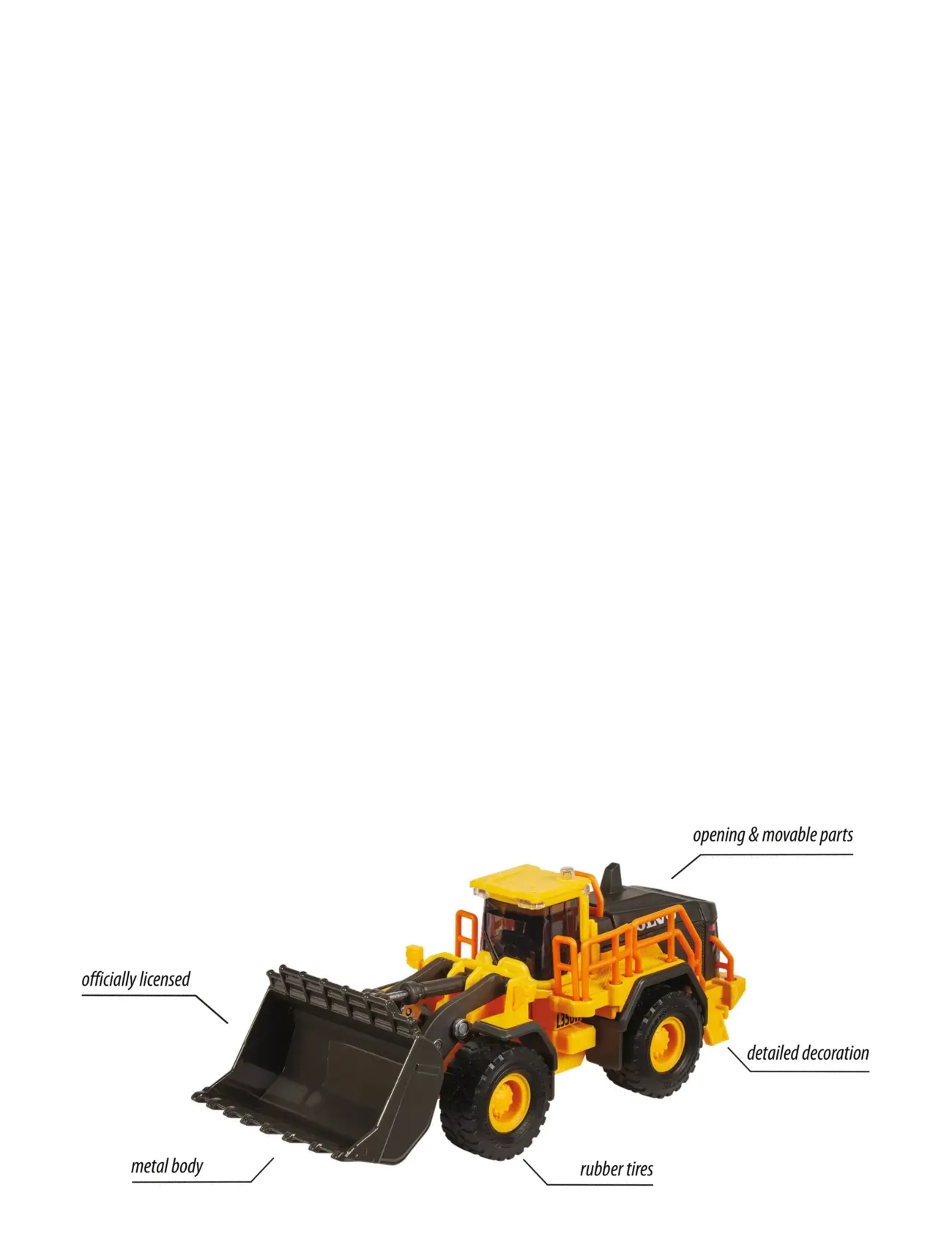 Majorette - Volvo Wheel Loader - construction cars - multi coloured - 3