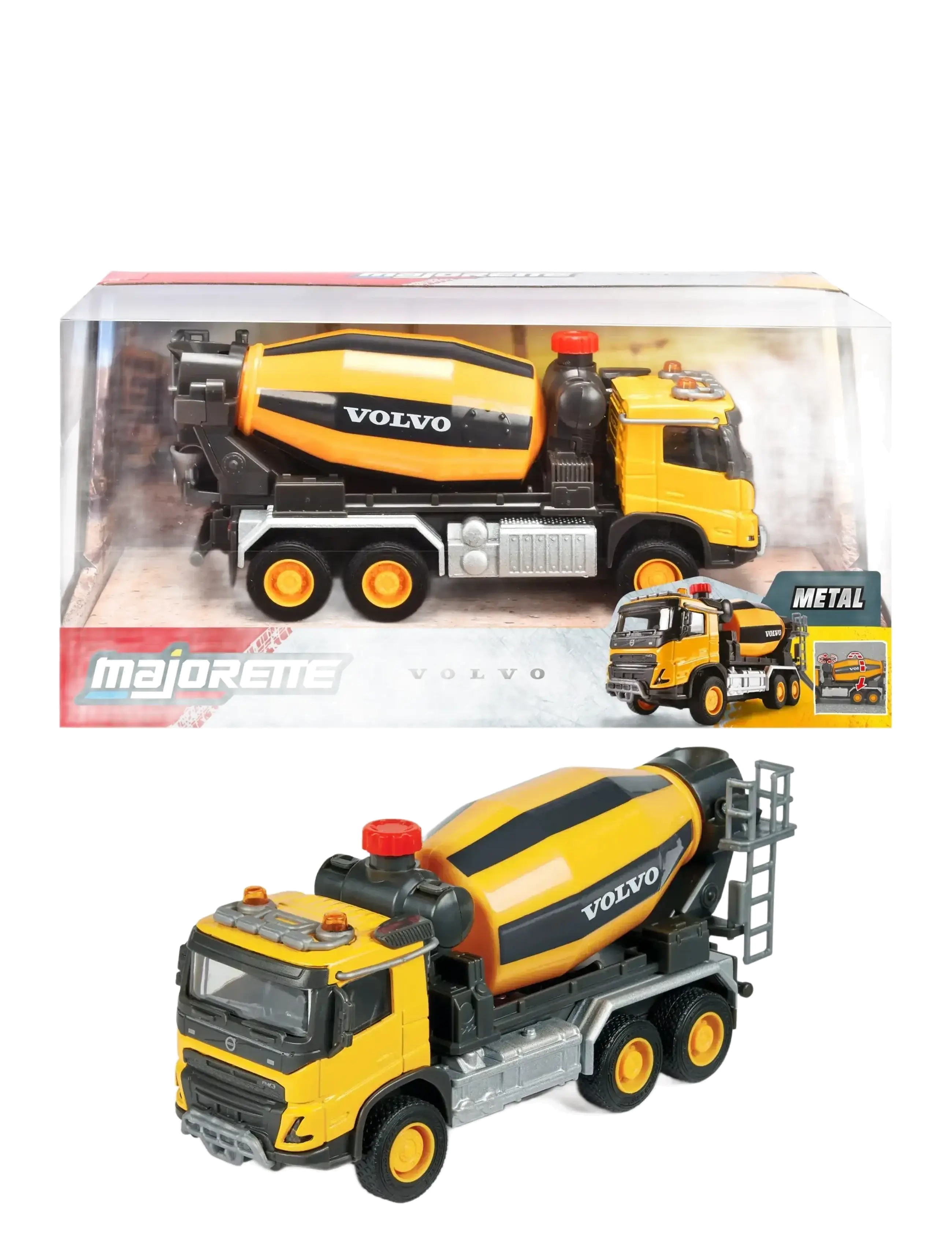 Majorette - Volvo FMX Truck Cement Mixer - ehitusautod - multi coloured - 1