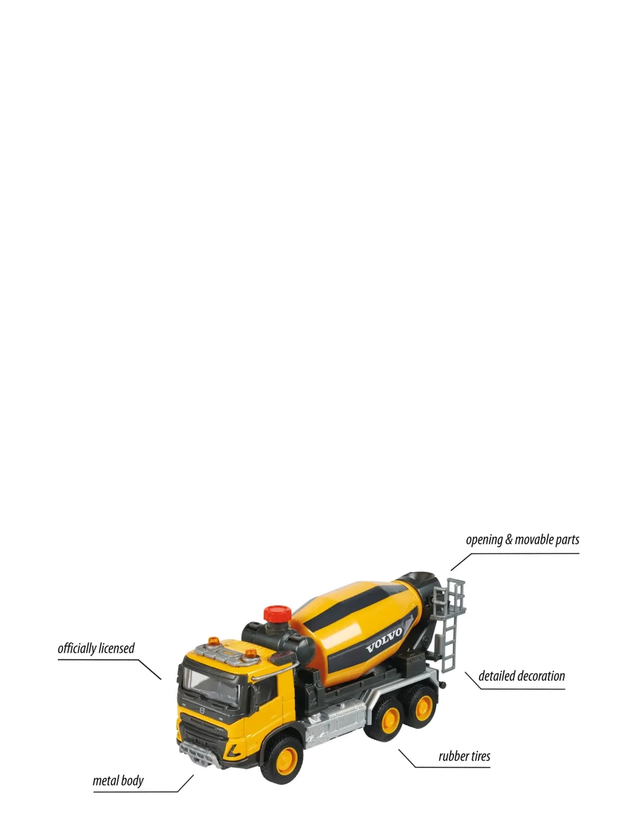 Majorette - Volvo FMX Truck Cement Mixer - ehitusautod - multi coloured - 4