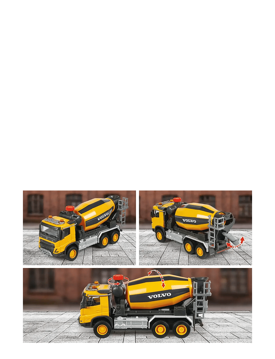 Majorette - Volvo FMX Truck Cement Mixer - baufahrzeuge - multi coloured - 5