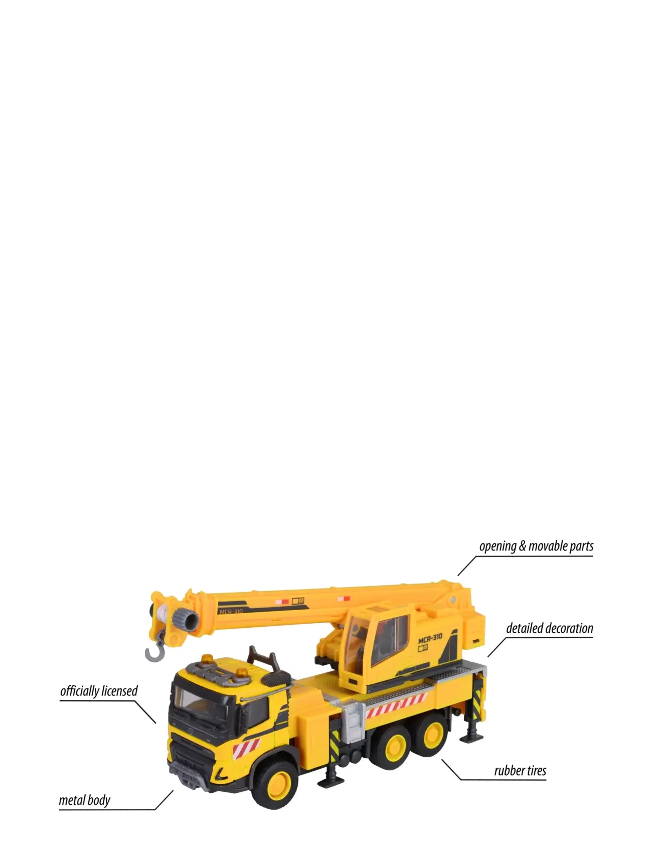 Majorette - Volvo FMX Truck Crane - vinnubílar - multi coloured - 4