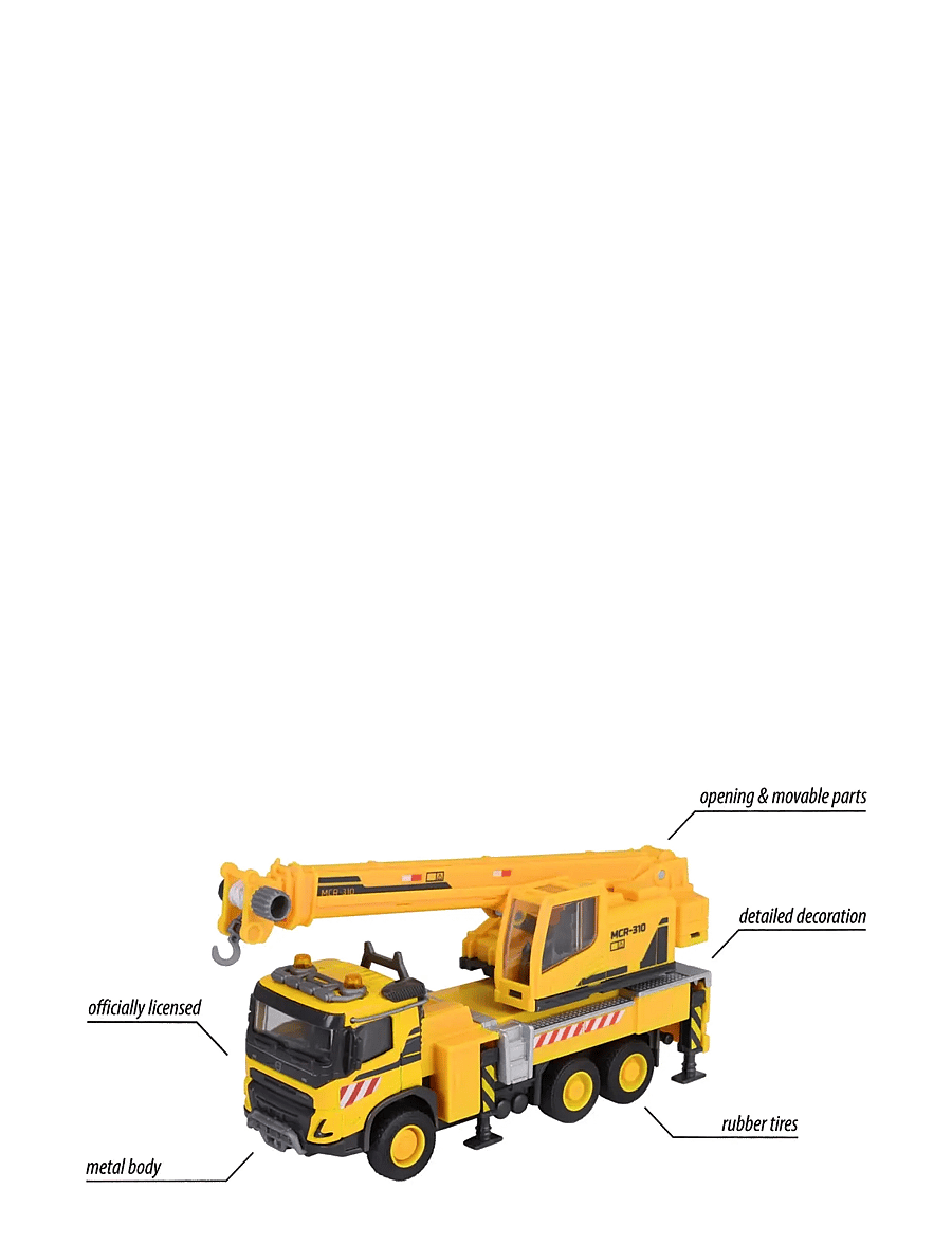 Majorette - Volvo FMX Truck Crane - baufahrzeuge - multi coloured - 4