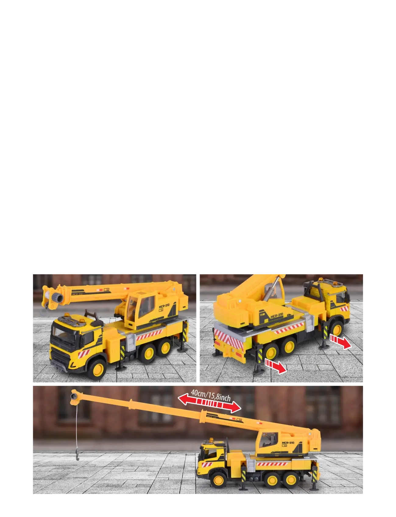 Majorette - Volvo FMX Truck Crane - vinnubílar - multi coloured - 5