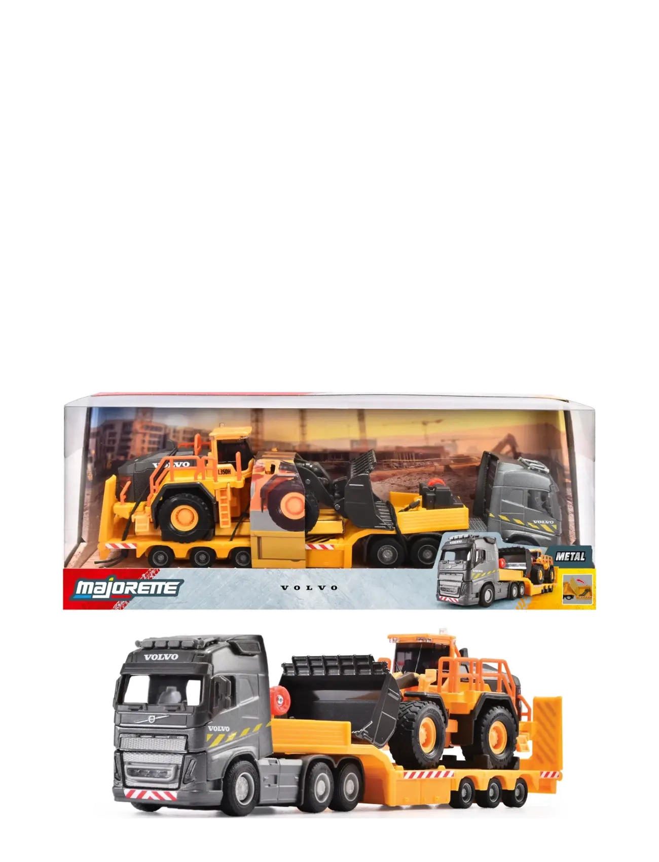 Majorette - Volvo FH16 Truck + Wheel Loader - baufahrzeuge - multi coloured - 1