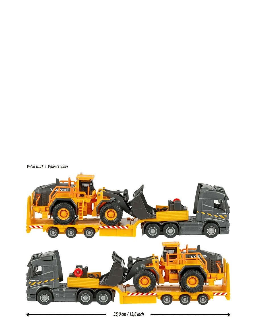 Majorette - Volvo FH16 Truck + Wheel Loader - baufahrzeuge - multi coloured - 3