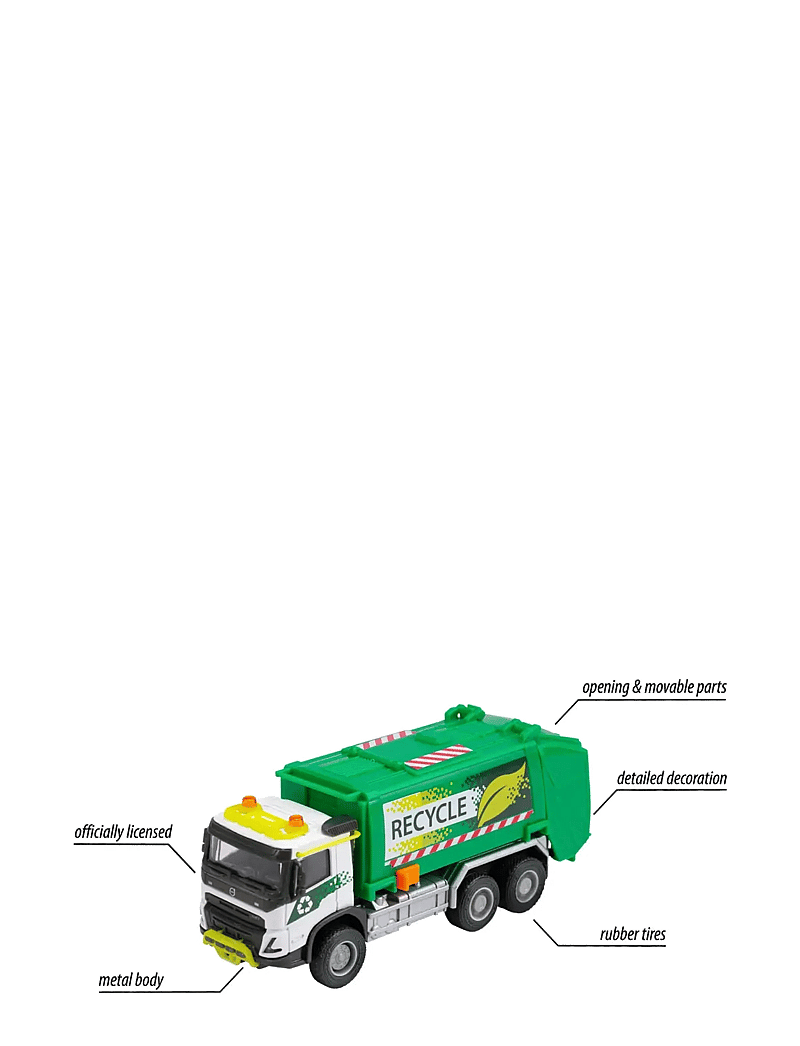 Majorette - Volvo FMX Truck Garbage Collector - mänguautod - multi coloured - 4