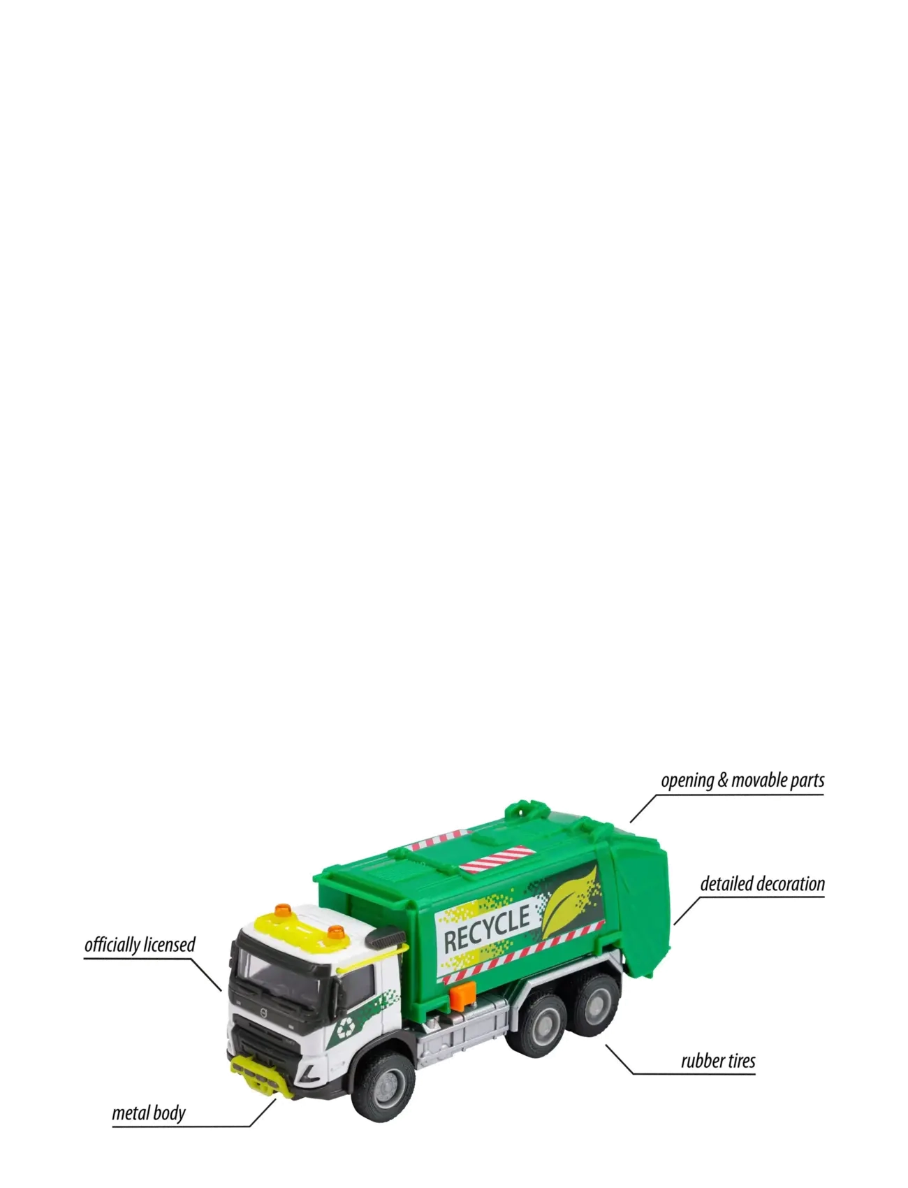 Majorette - Volvo FMX Truck Garbage Collector - legetøjsbiler - multi coloured - 4