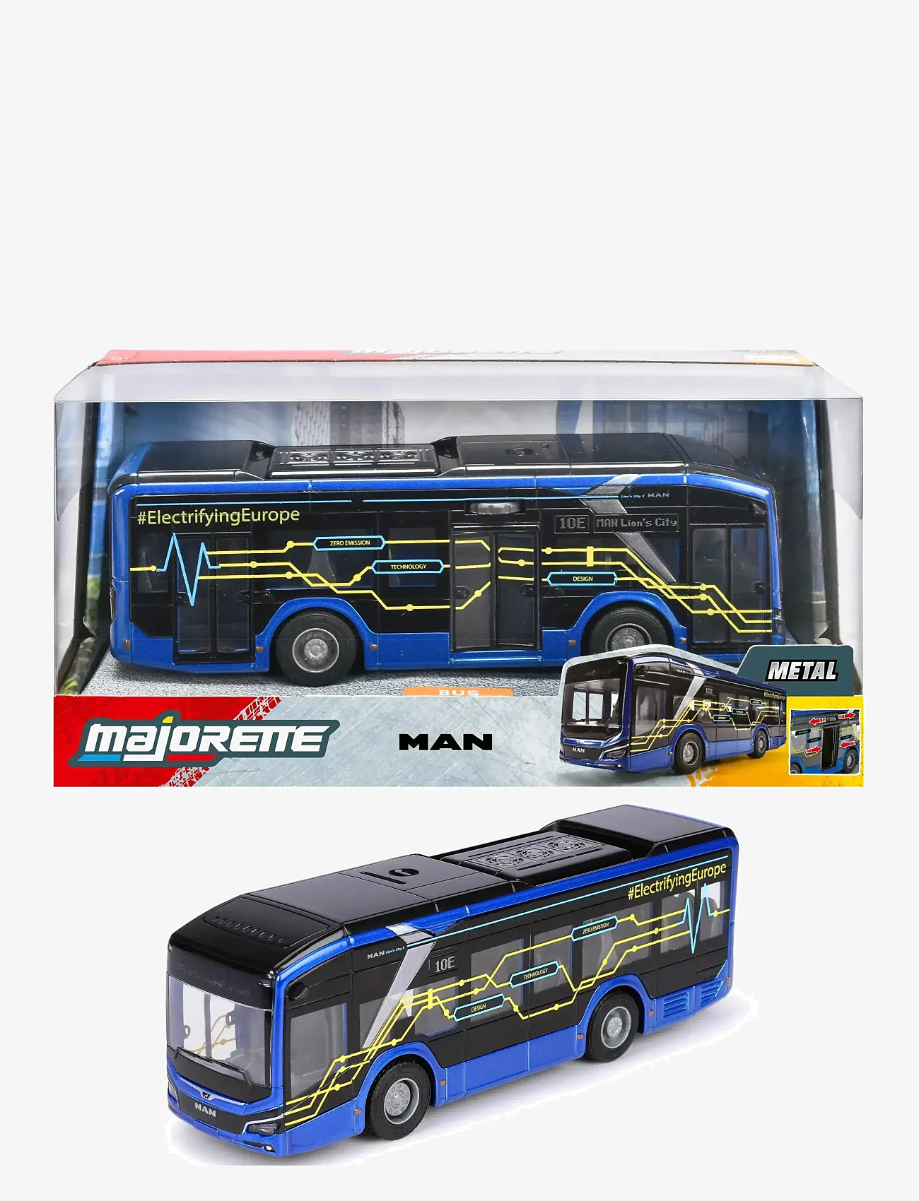 Majorette - MAN Lion's City 10 E Bus - busser - multi coloured - 1