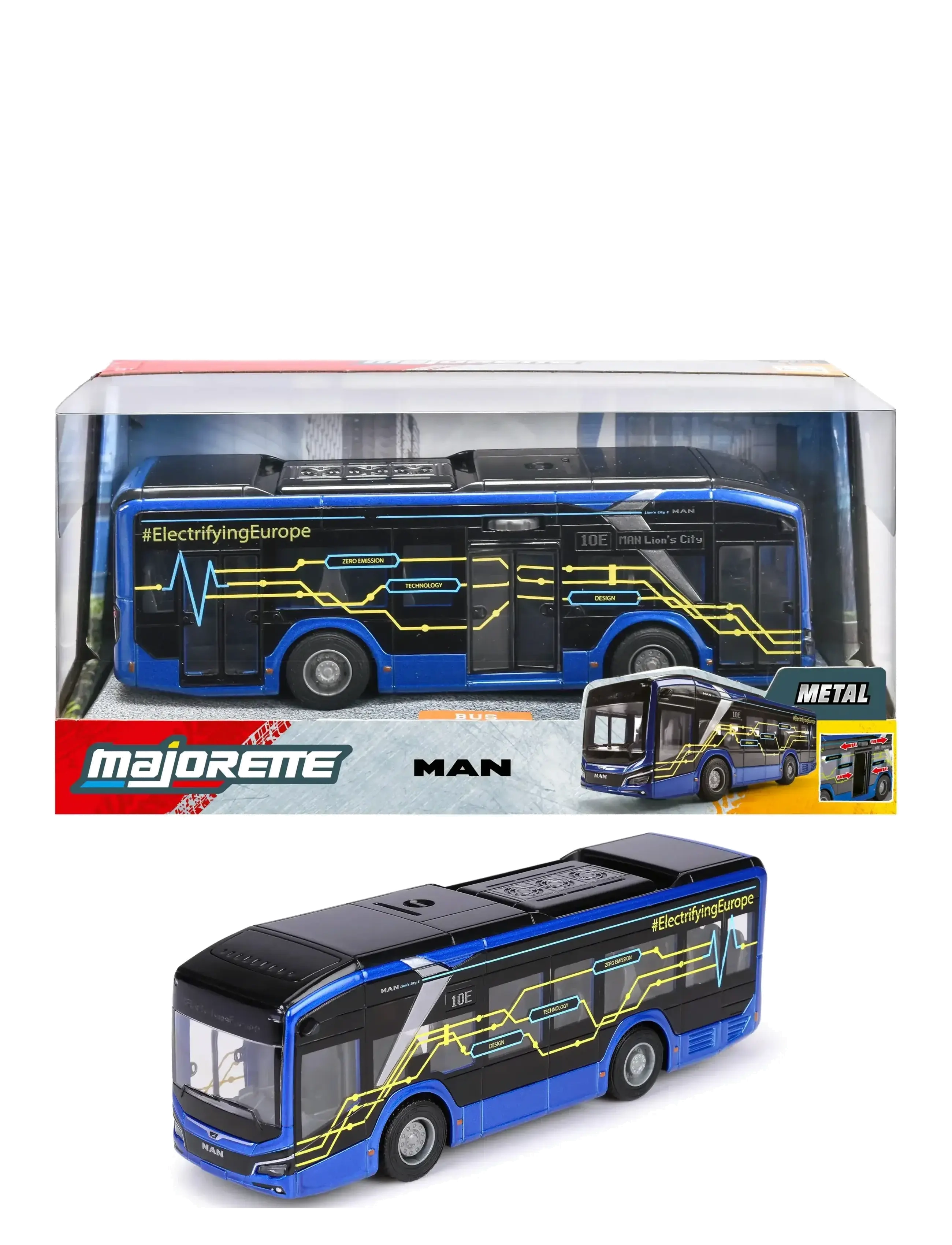 Majorette - MAN Lion's City 10 E Bus - busse - multi coloured - 1