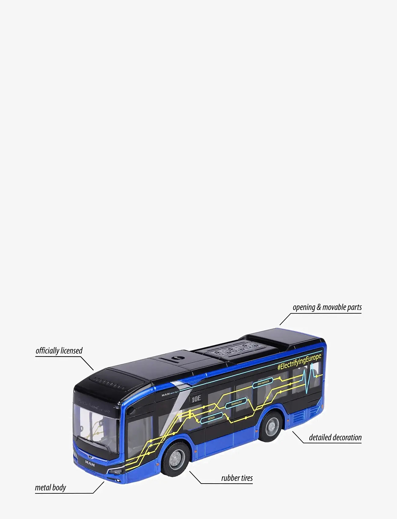 Majorette - MAN Lion's City 10 E Bus - busser - multi coloured - 4