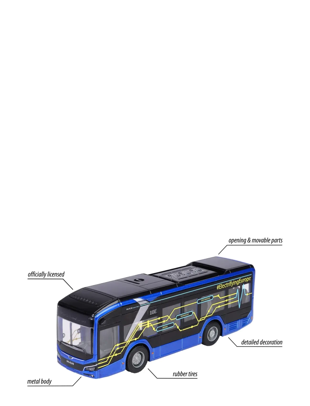 Majorette - MAN Lion's City 10 E Bus - busse - multi coloured - 4
