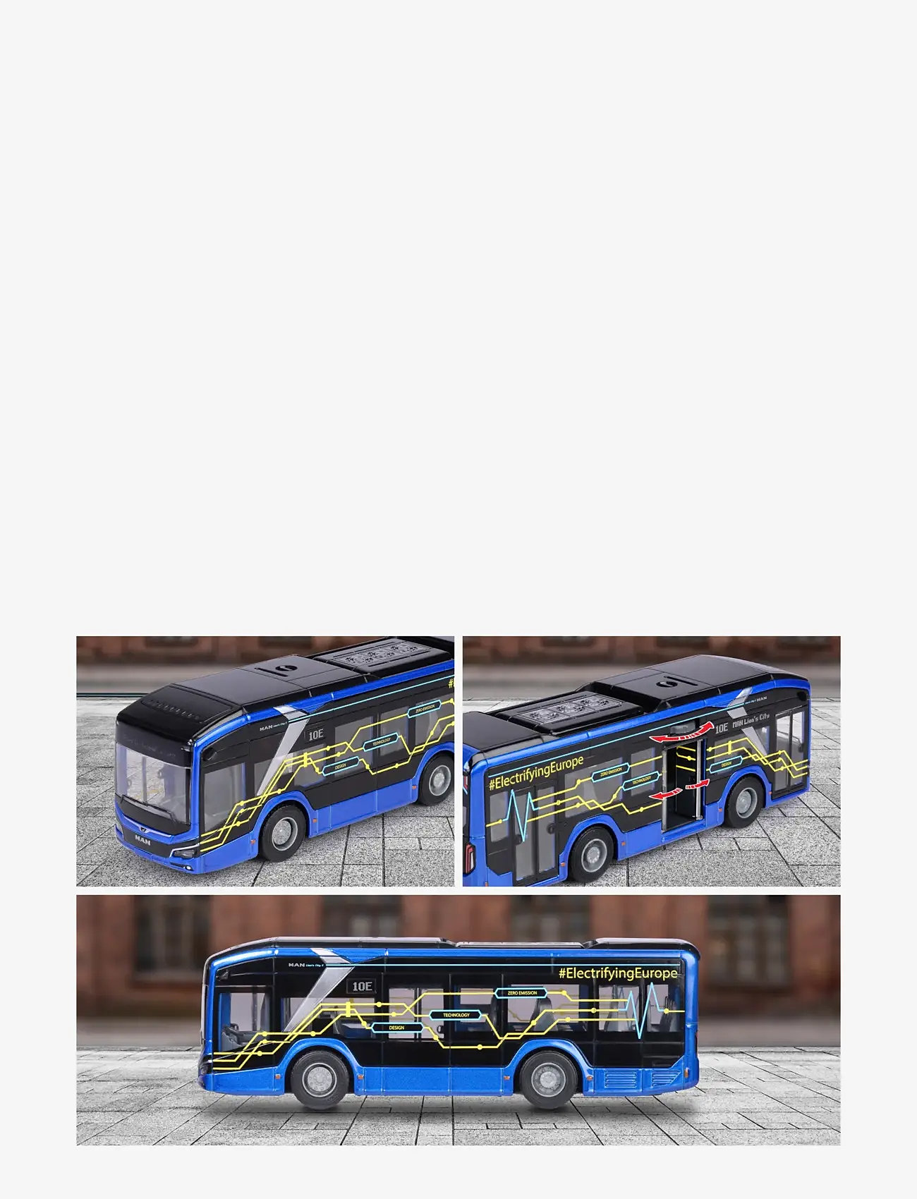 Majorette - MAN Lion's City 10 E Bus - busser - multi coloured - 5