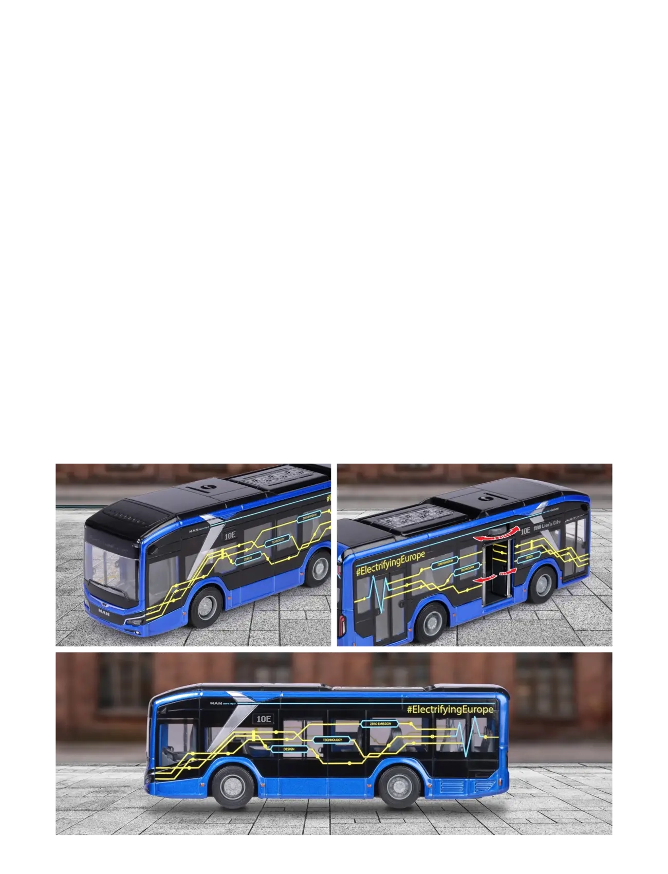 Majorette - MAN Lion's City 10 E Bus - busse - multi coloured - 5