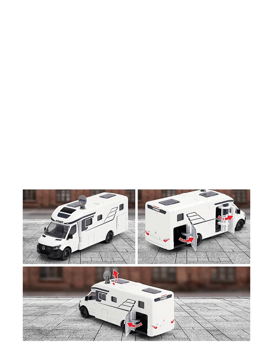 Majorette - Hymer B-Class Camper - mänguautod - multi coloured - 5