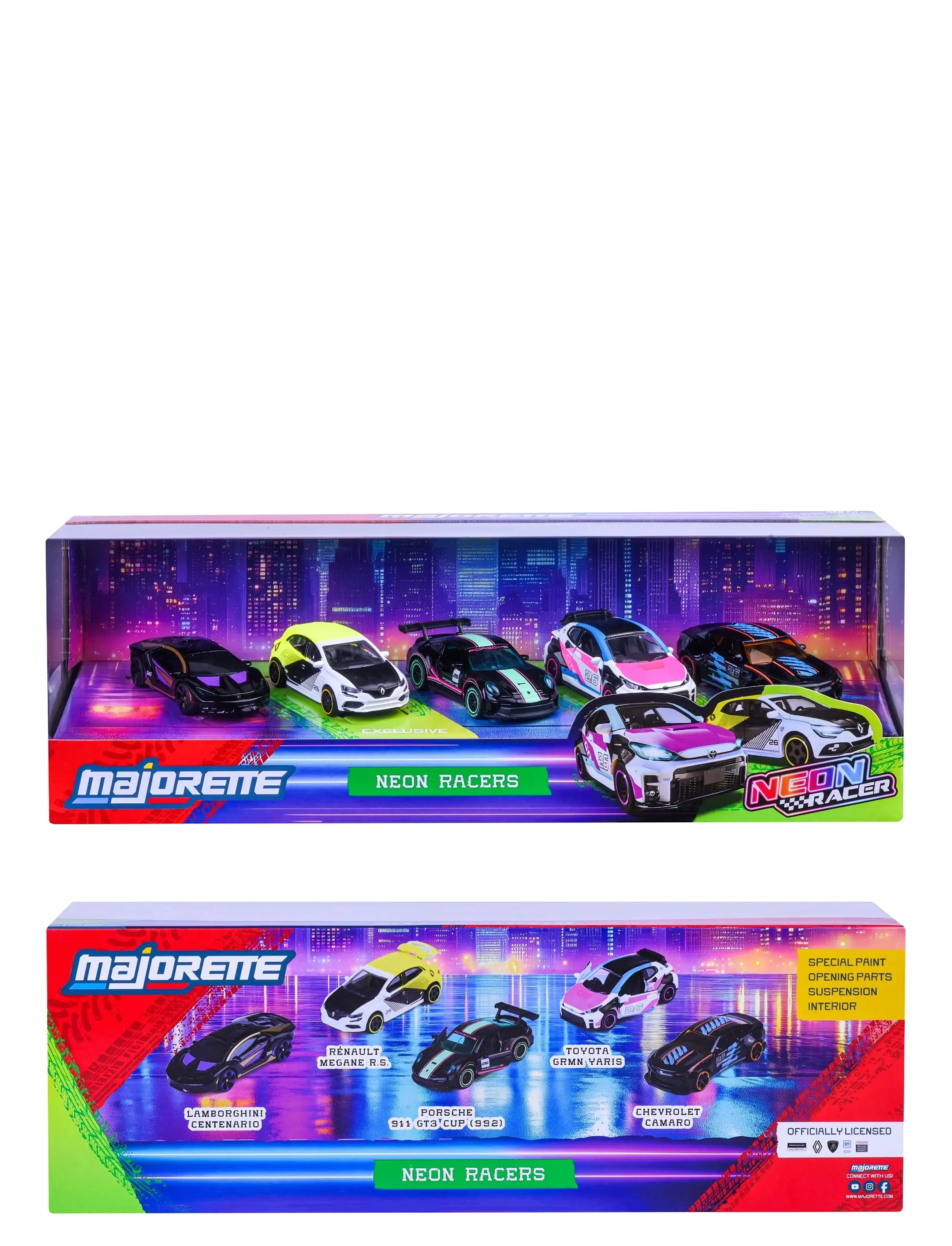 Majorette - Majorette Neon Racer 5 Pieces Giftpack - multi coloured - 2