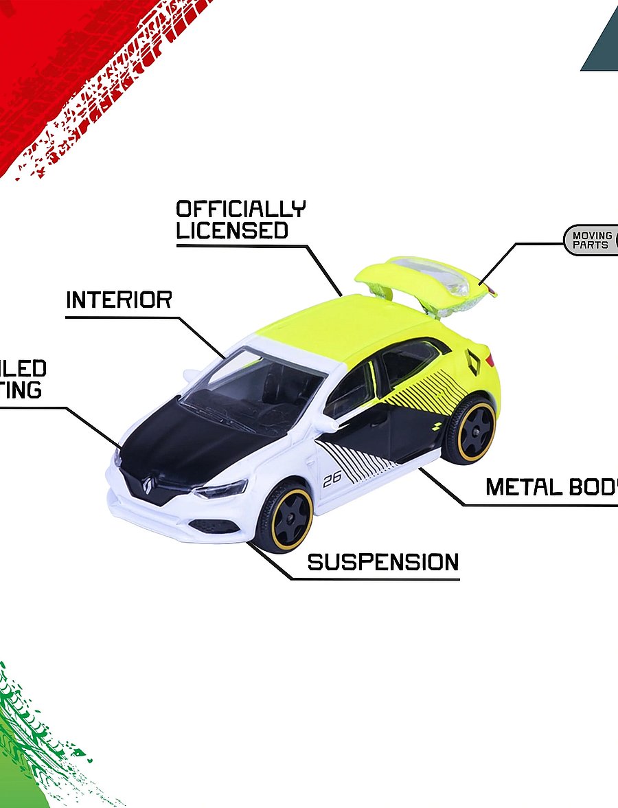 Majorette - Majorette Neon Racer 5 Pieces Giftpack - mänguautod - multi coloured - 5