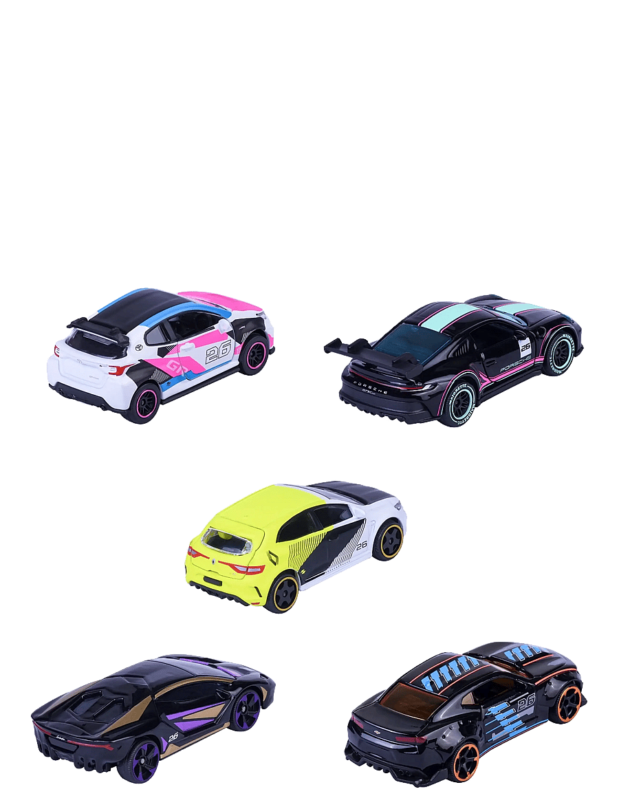 Majorette - Majorette Neon Racer 5 Pieces Giftpack - mänguautod - multi coloured - 4