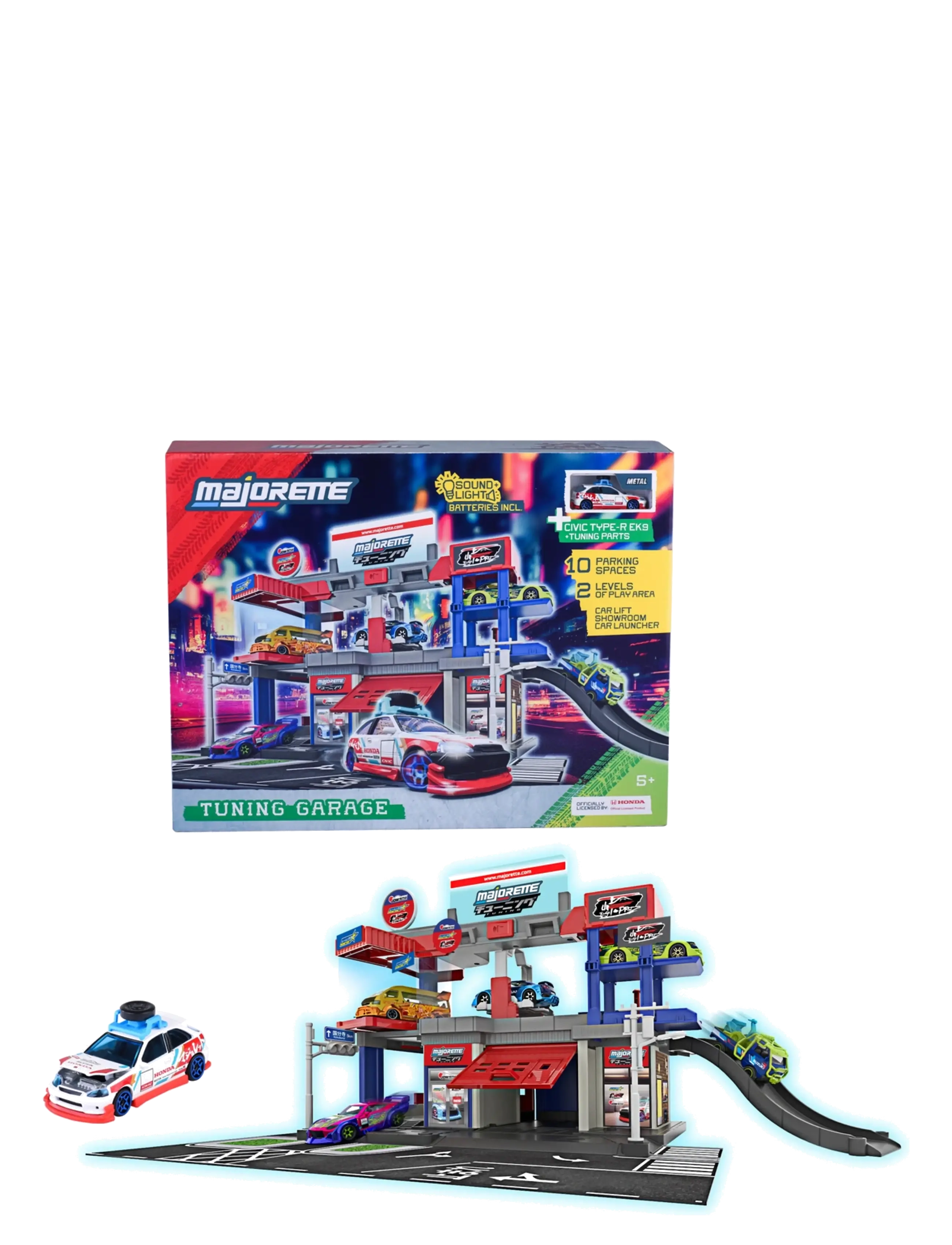 Majorette - Majorette JDM Legends Tuning Garage + 1 Car - legetøjsgarager - multi coloured - 2